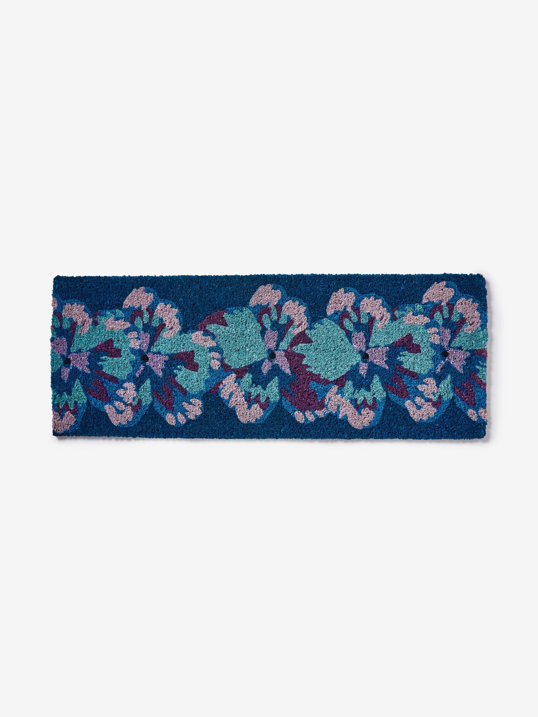 Pansy Blue Long Door Mat