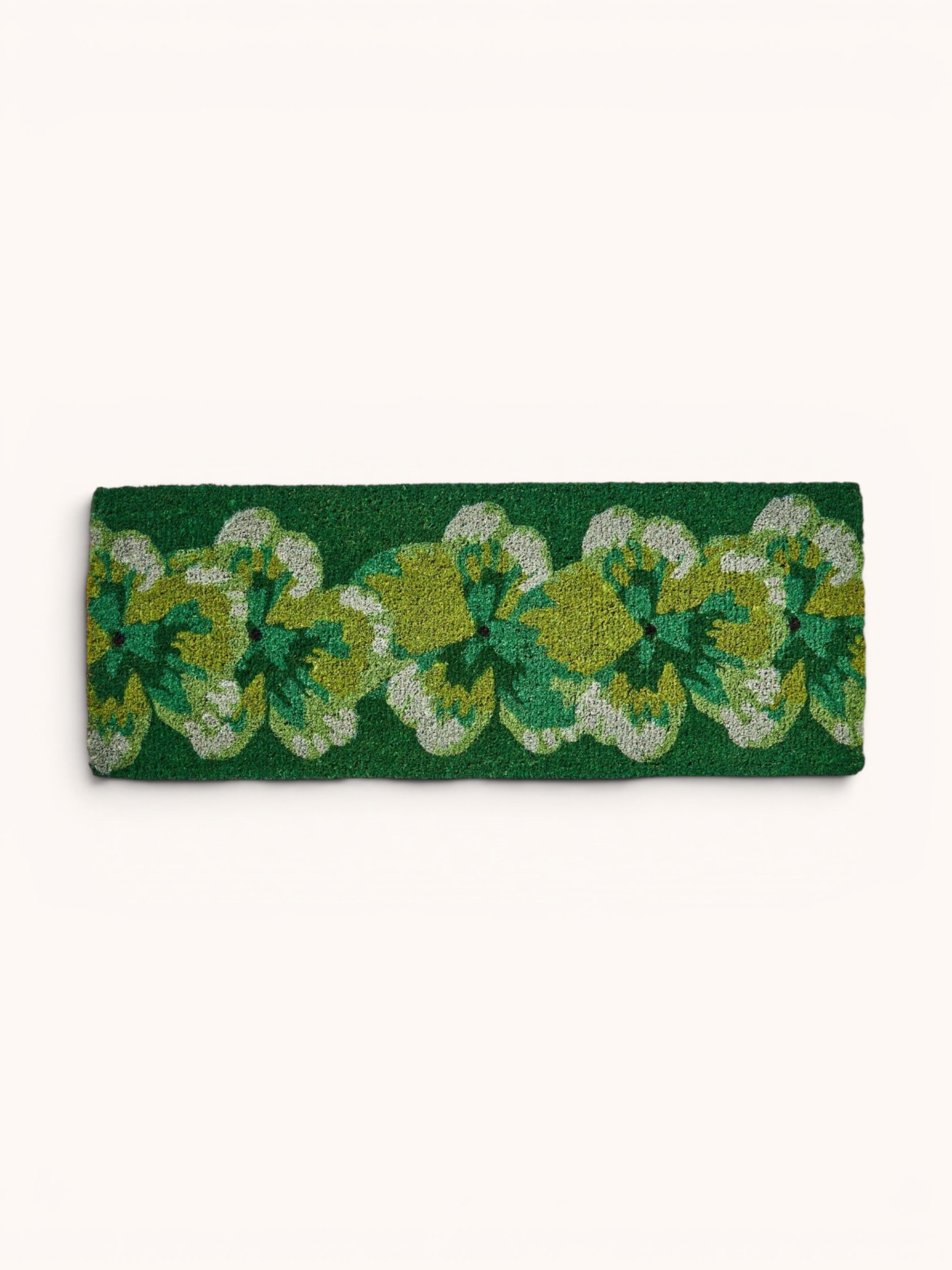 Pansy Green Long Door Mat