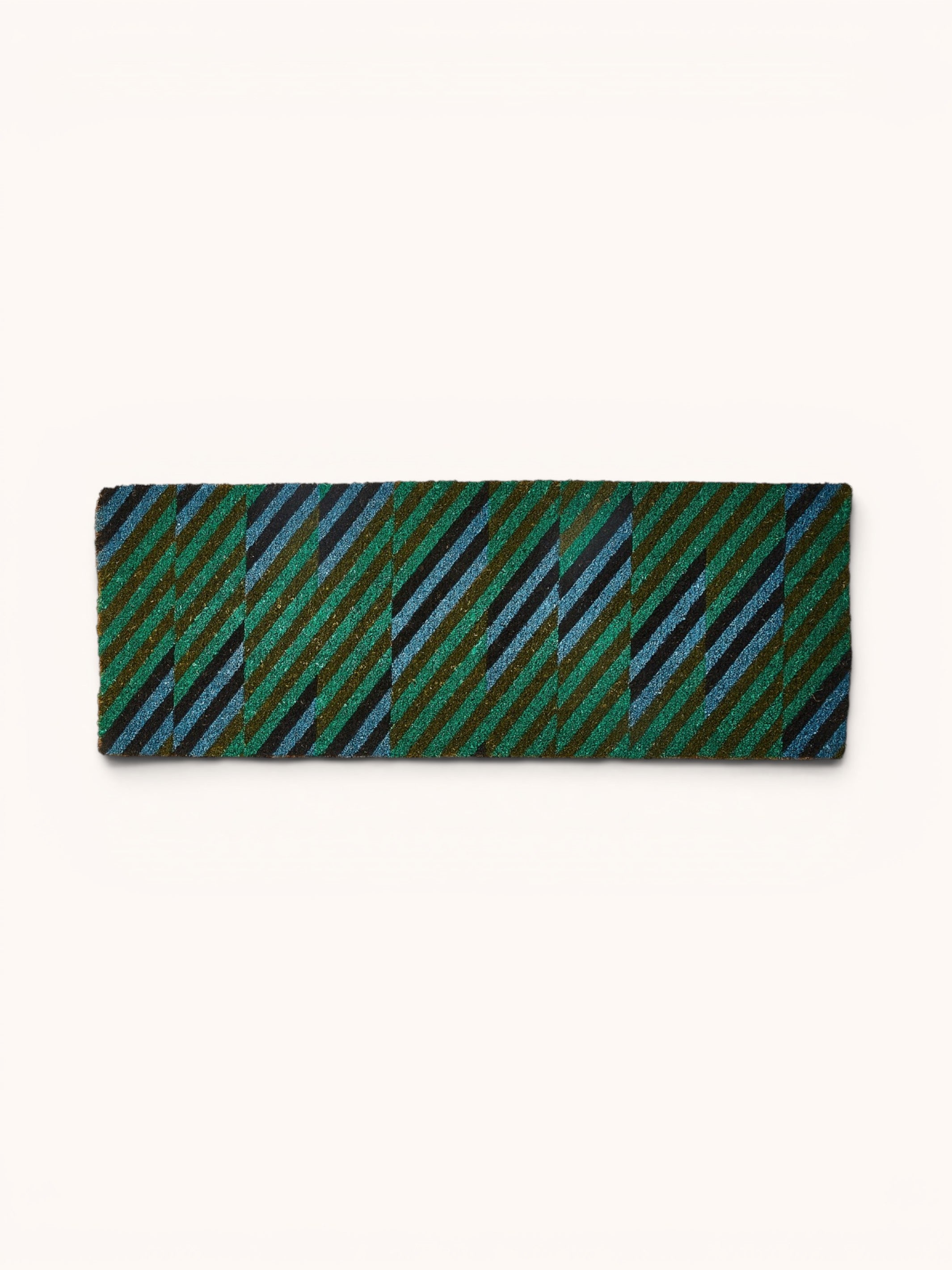 Patchwork Blue Green Long Door Mat