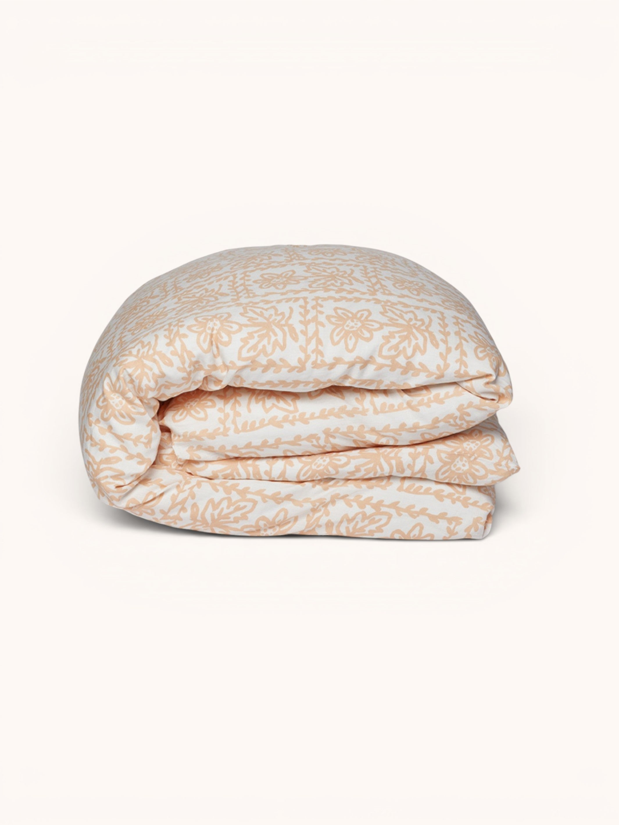 Daisy Buff Linen Quilt Cover