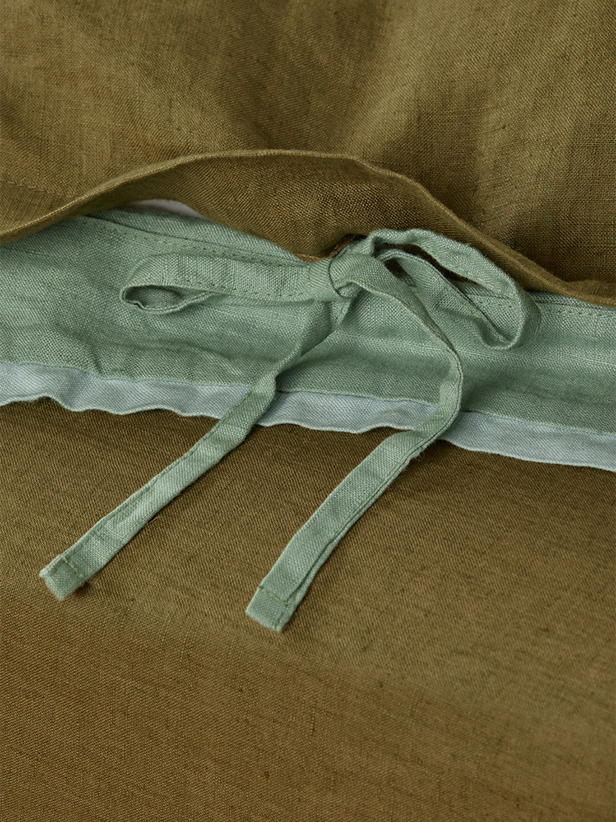 Sage & Khaki Linen Quilt Cover