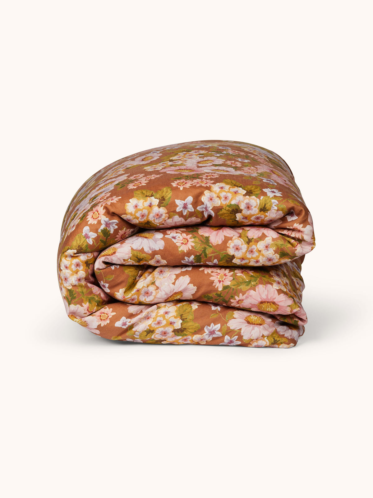 Buttercup Rust Linen Quilt Cover