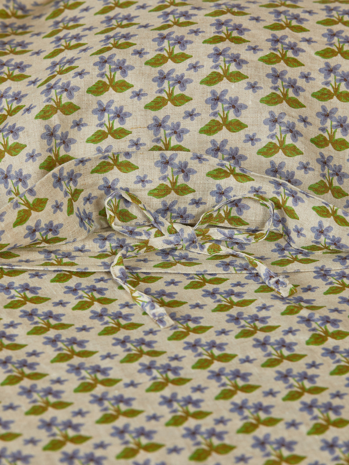 Petit Madeline Blue Linen Quilt Cover