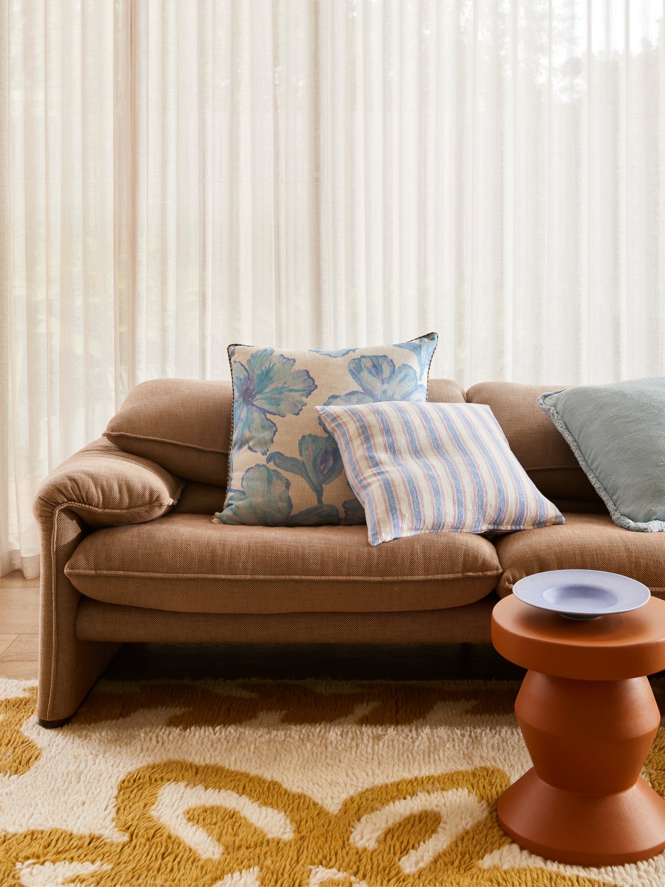 Linear Blue Cushion - Almost Perfect