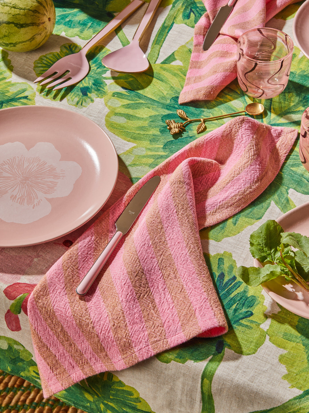 Linear Candy Linen Napkins