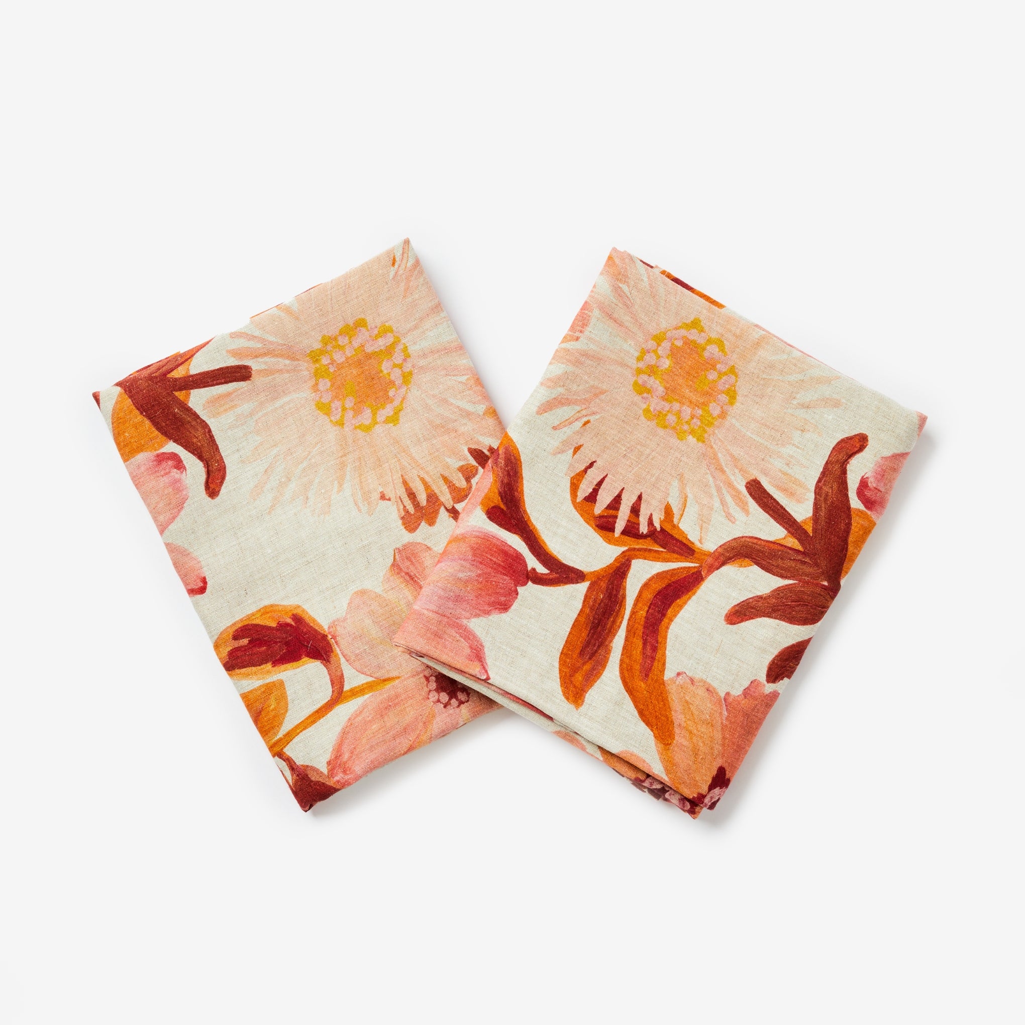 Cornflower Tan European Pillowcases (set of 2)