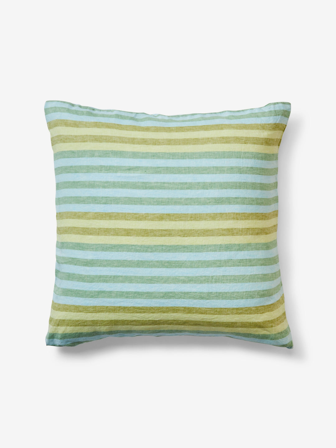 Stripe Blue Green Linen European Pillowcases