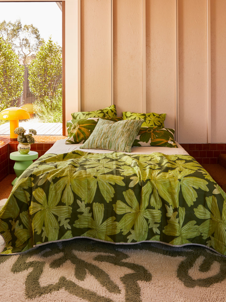 Mave Khaki Linen European Pillowcases