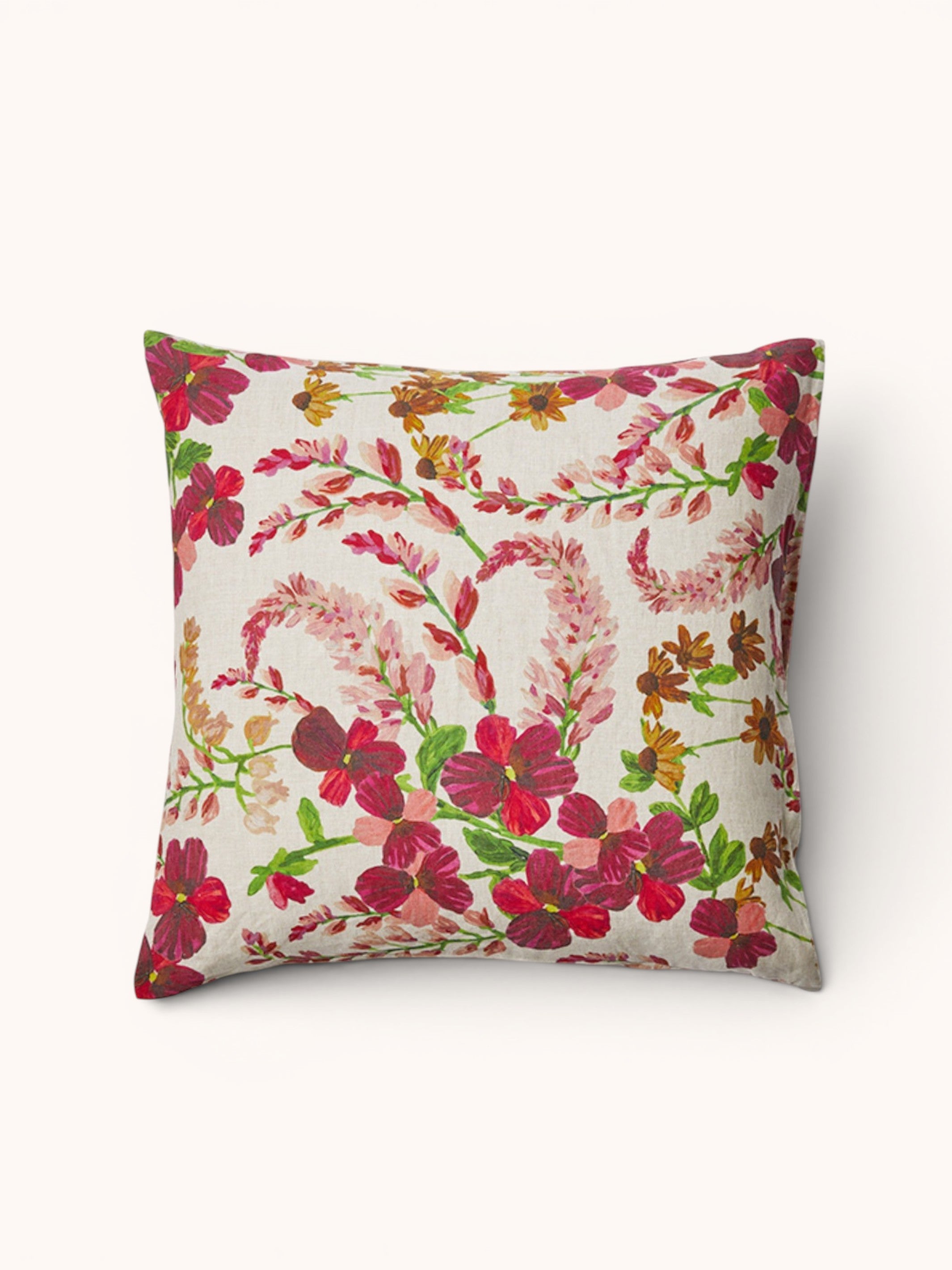 Lupin Multi Linen European Pillowcases
