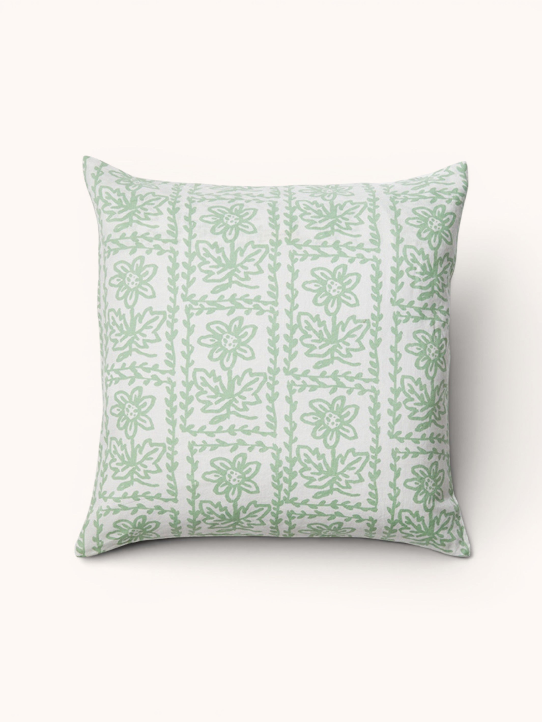 Daisy Sage Linen European Pillowcases