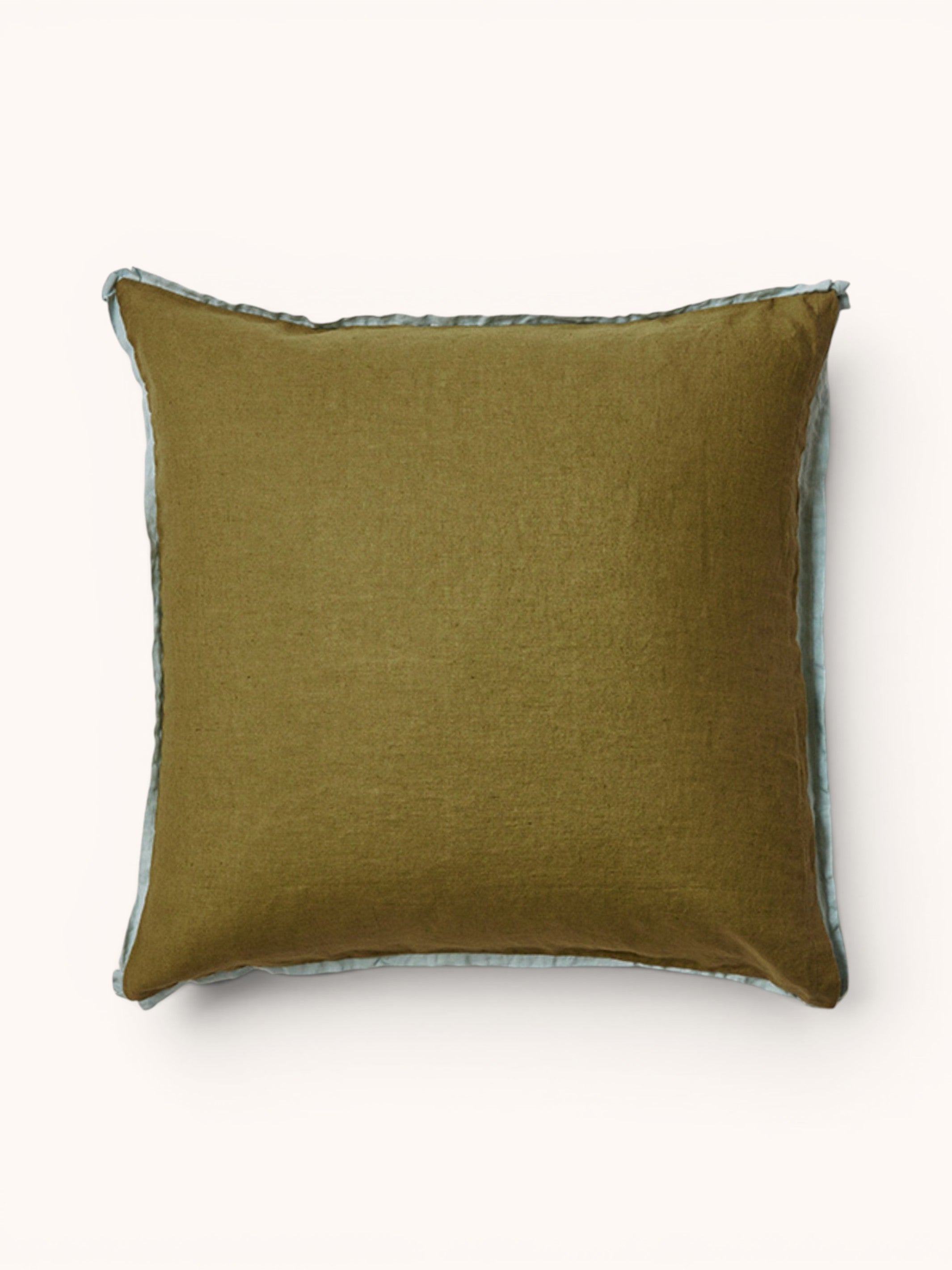 Sage & Khaki Linen European Pillowcases