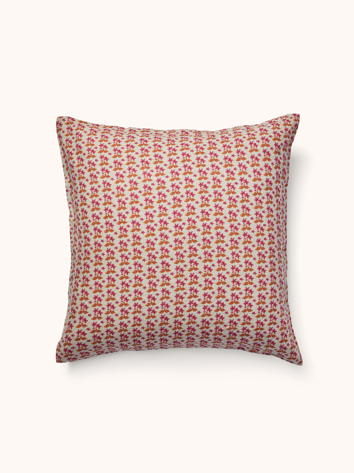 Petit Madeline Pink Linen European Pillowcases