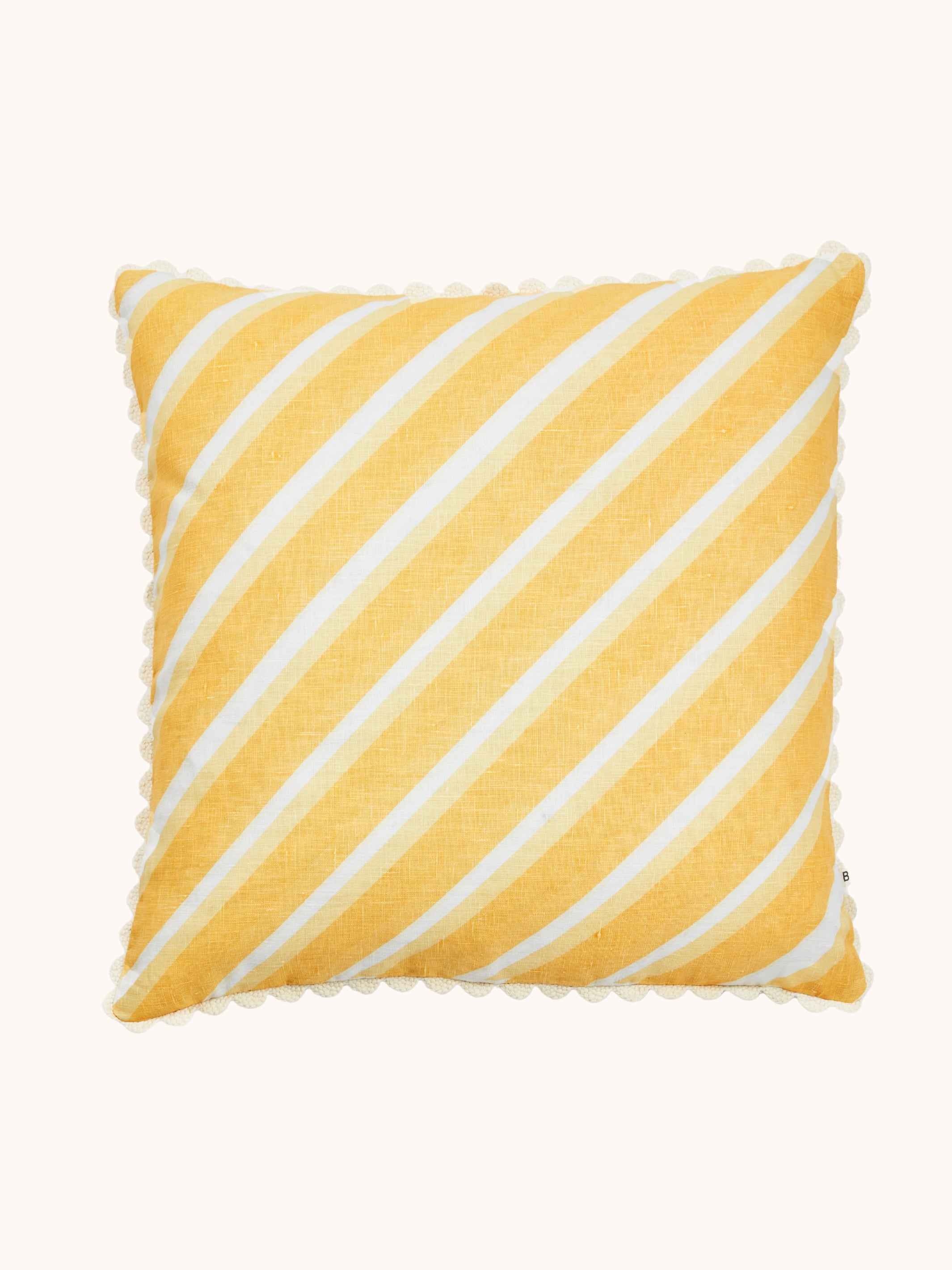 Dina Stripe Vanilla 60cm Cushion - Almost Perfect