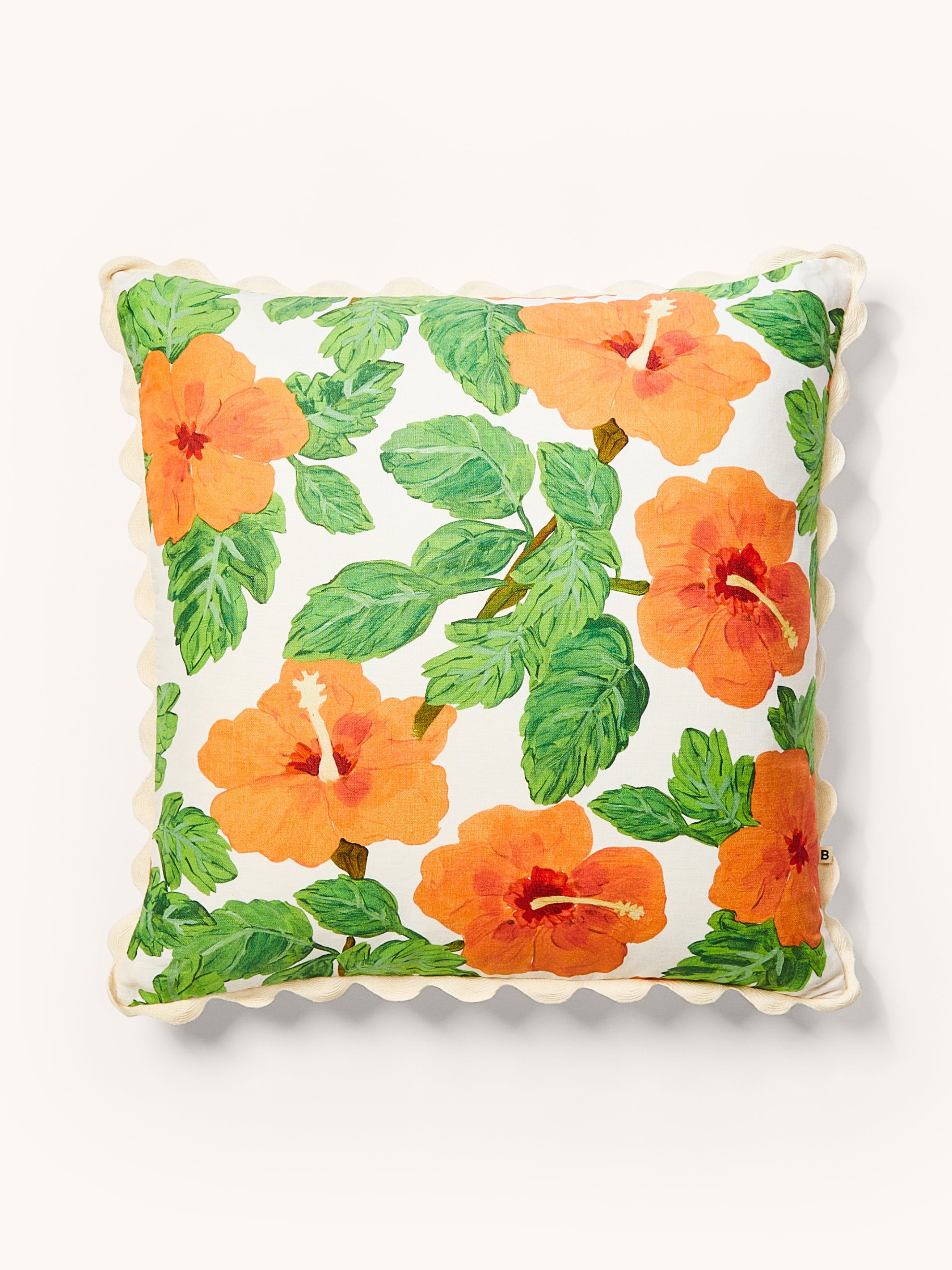 Hibiscus Coral Cushion - Almost Perfect