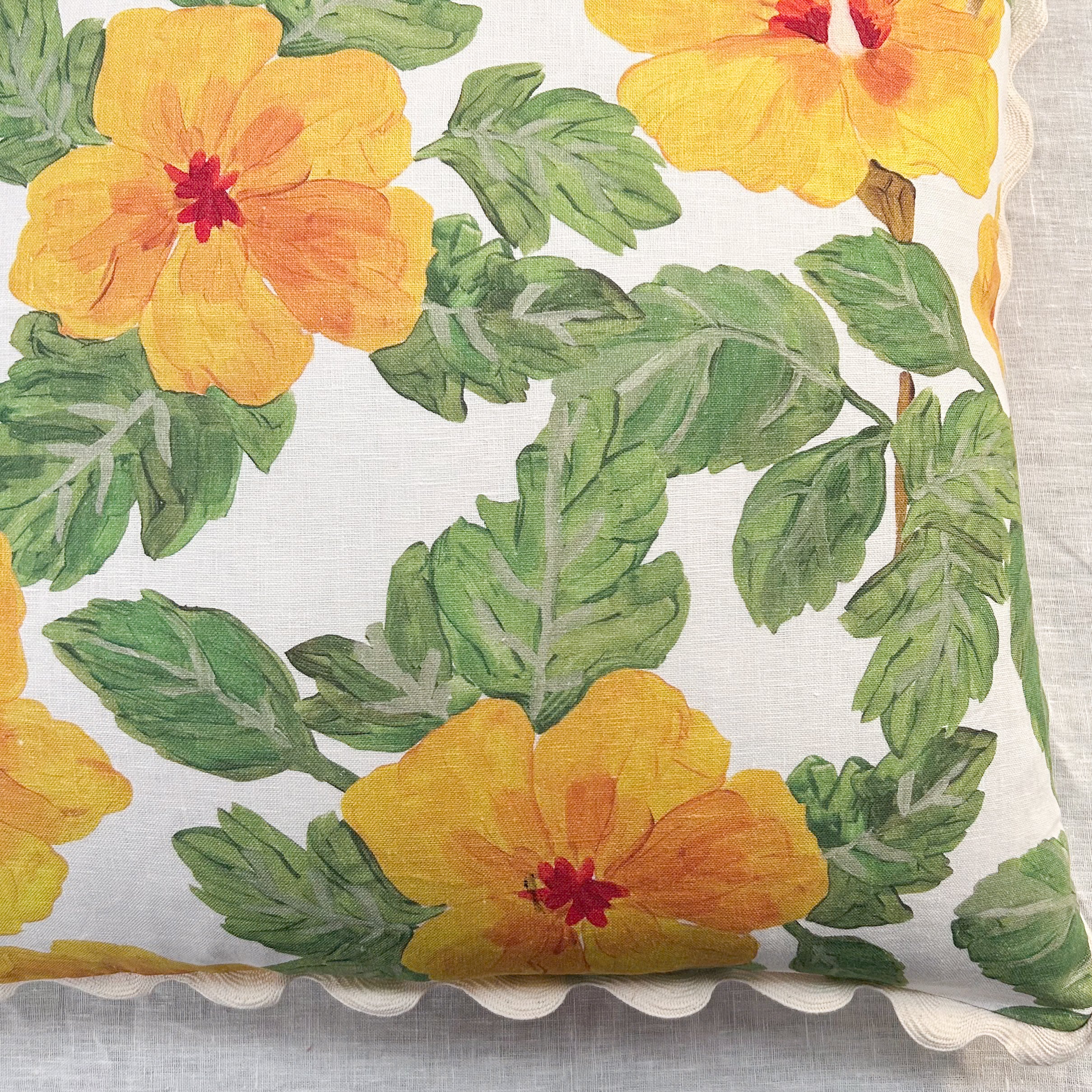 Hibiscus Yellow Cushion - Almost Perfect
