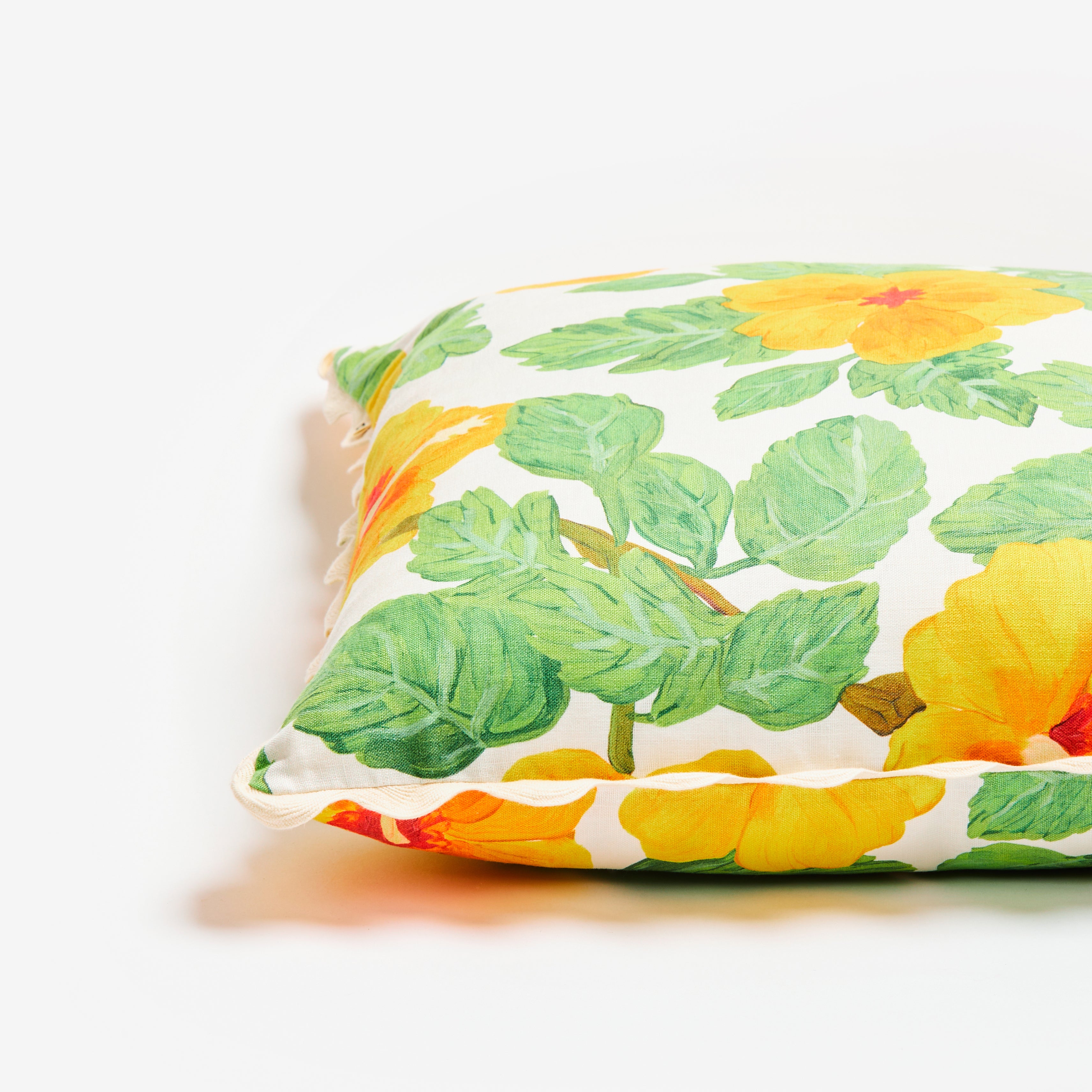 Hibiscus Yellow 60cm Cushion