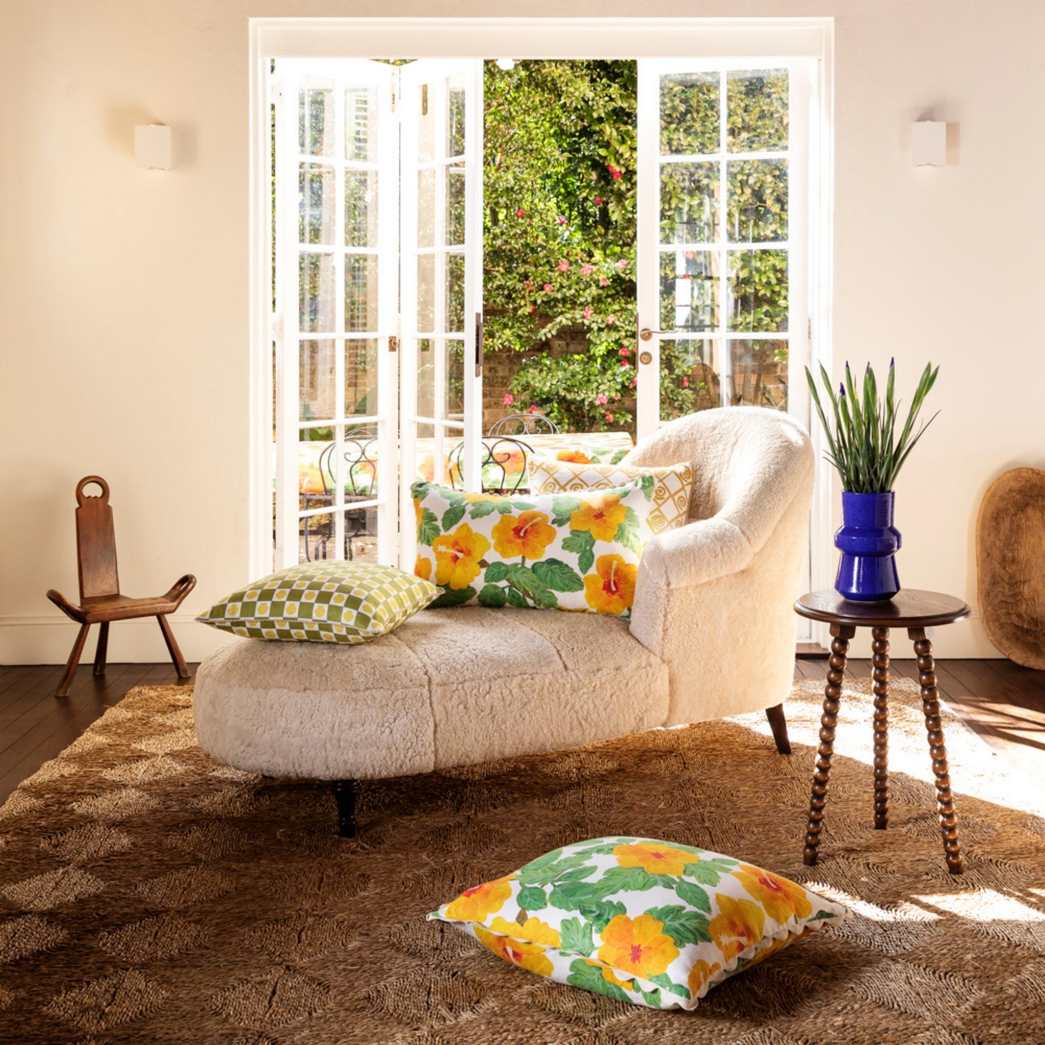 Hibiscus Yellow Cushion - Almost Perfect