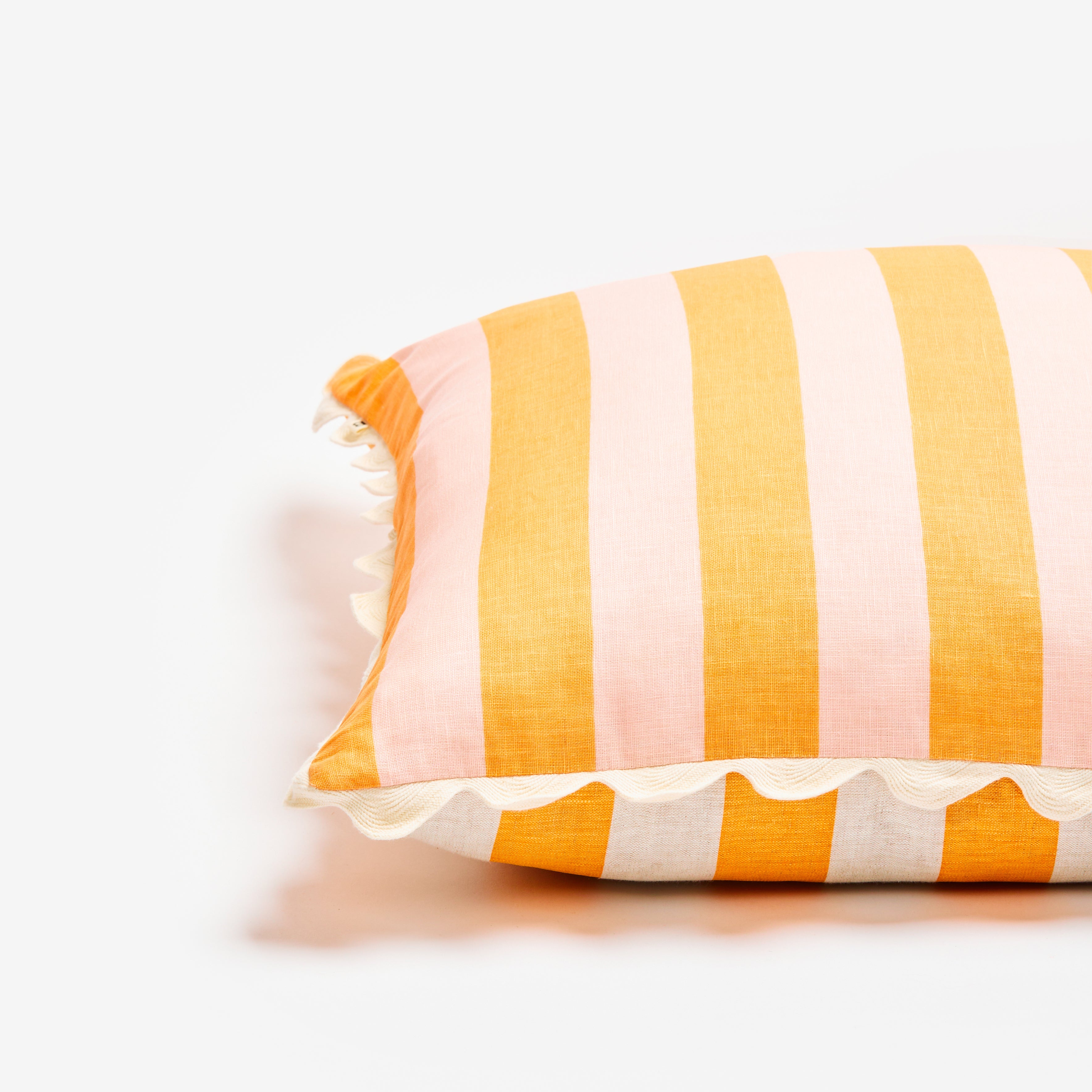 Bold Stripe Orange Pink 60cm Cushion