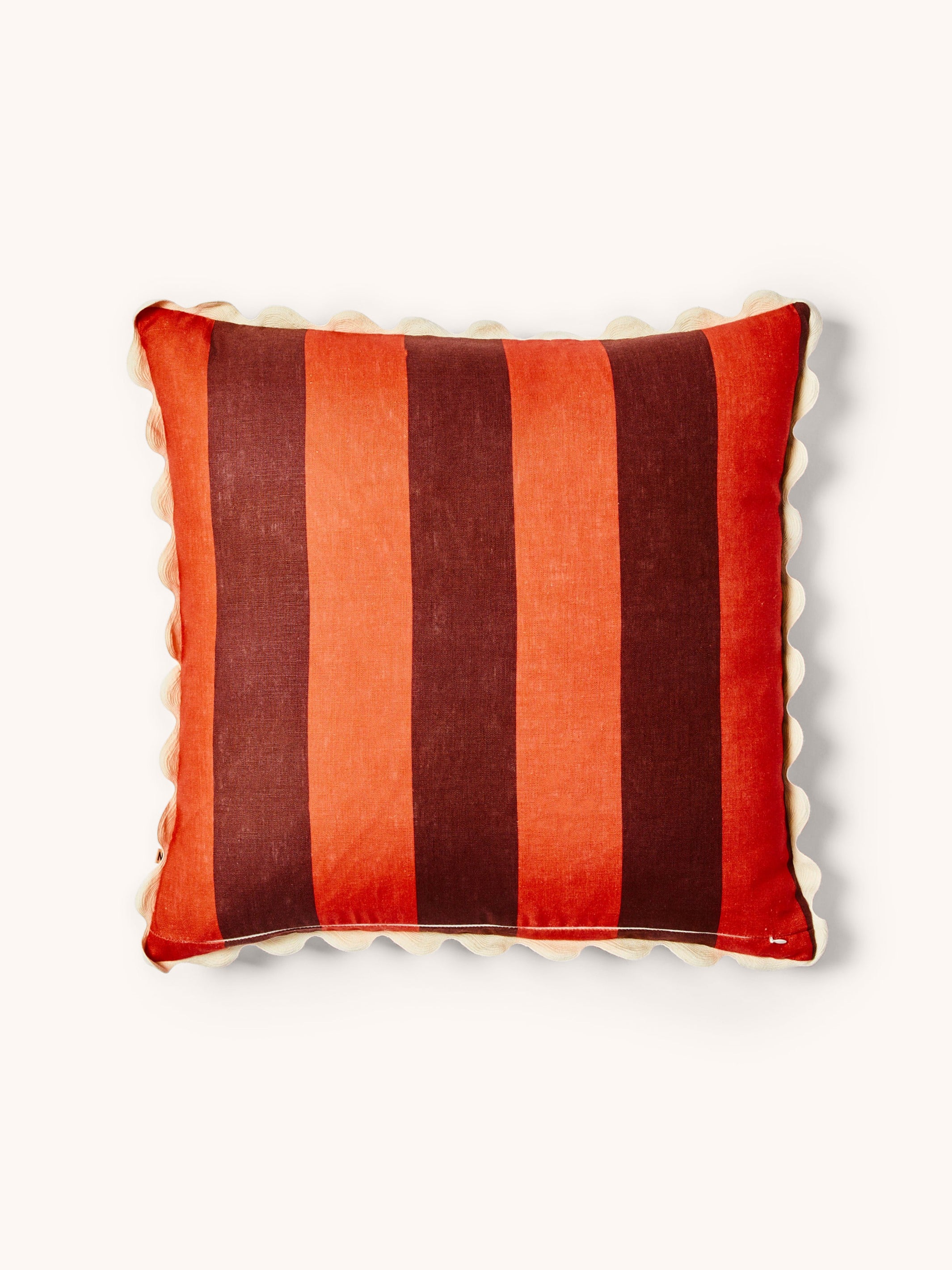 Big Stripe Burgundy Cushion - Almost Perfect