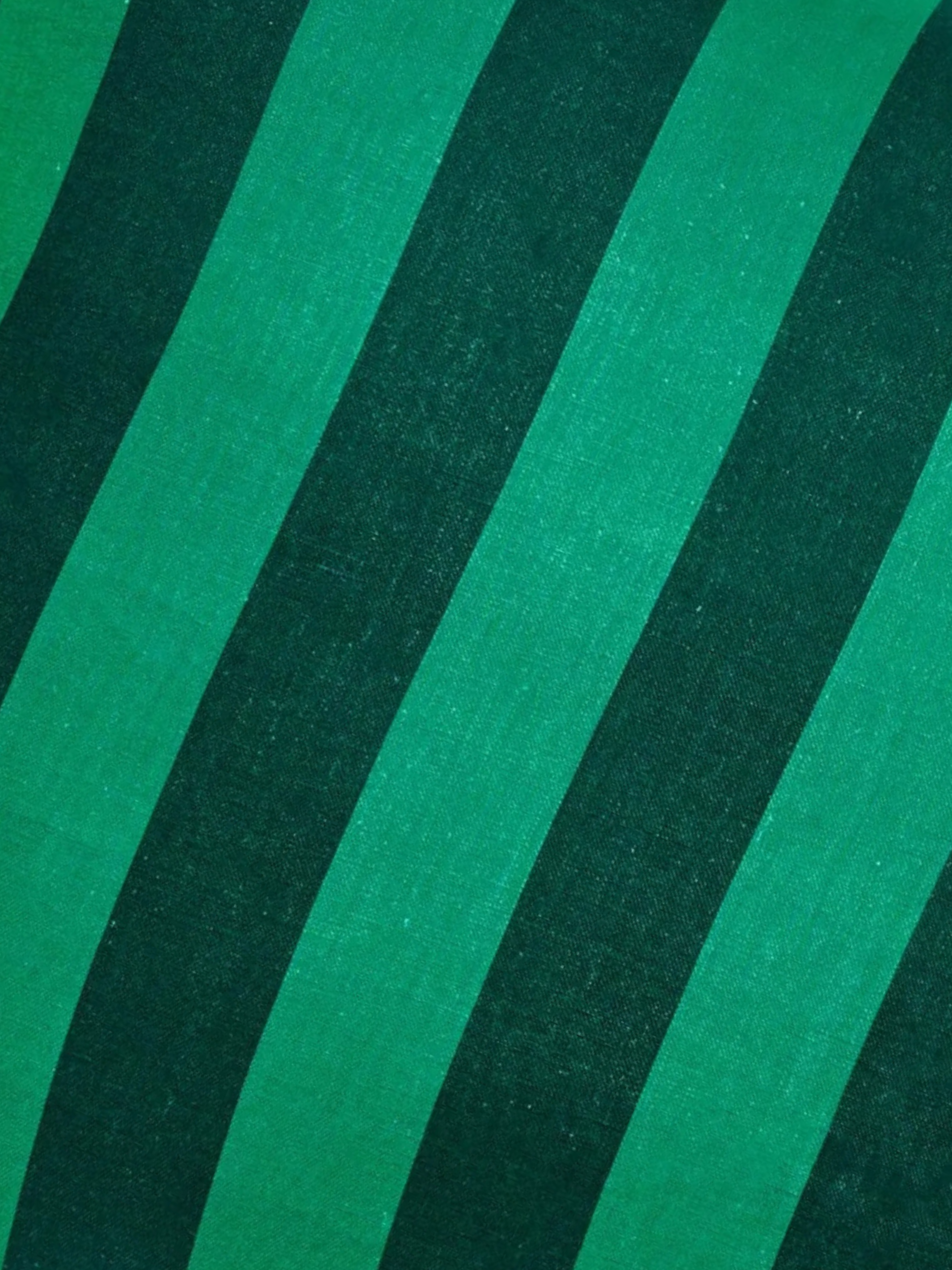 Bold Stripe Emerald Cushion - Almost Perfect