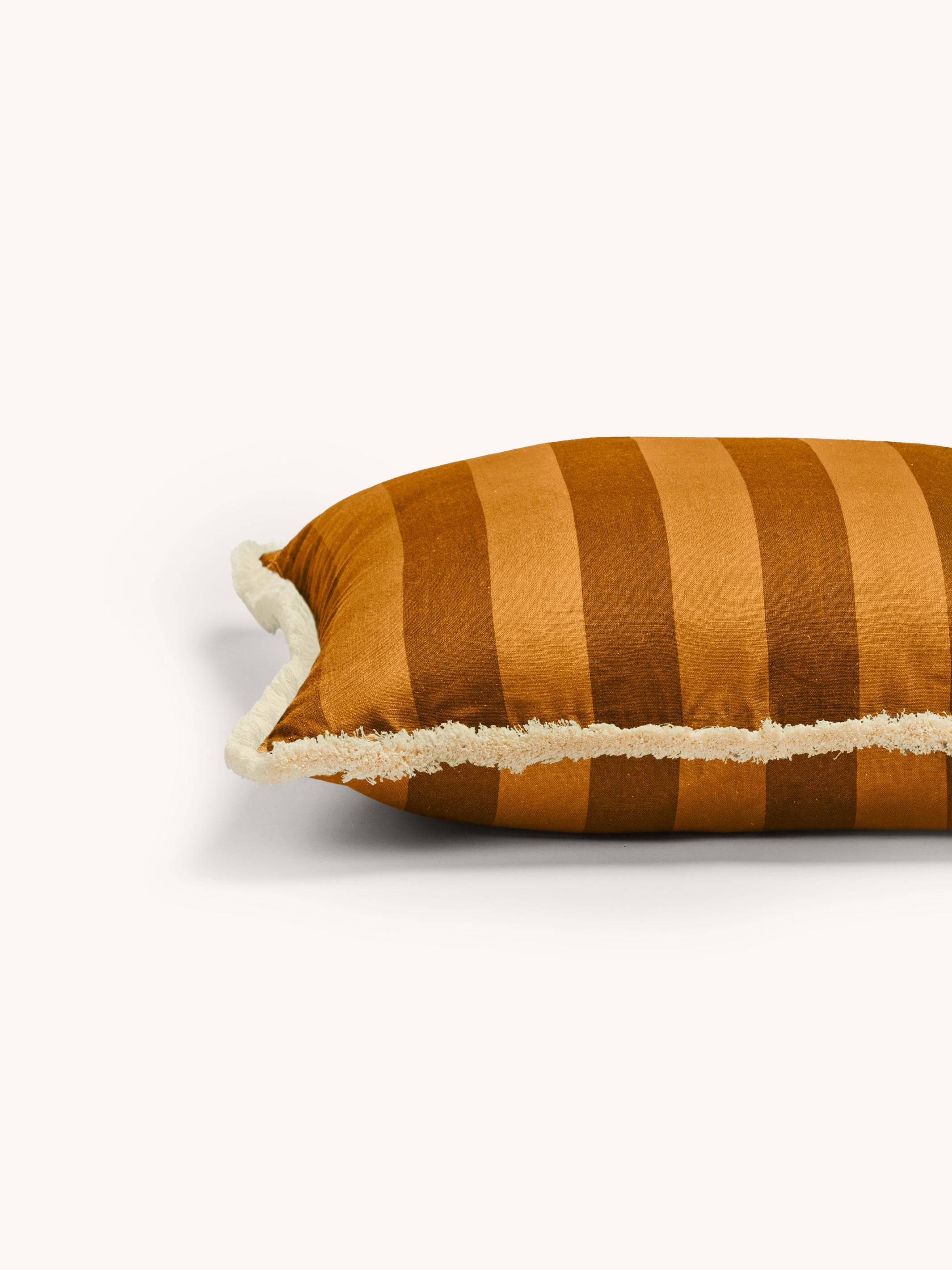 Bold Stripe Mustard Cushion - Almost Perfect