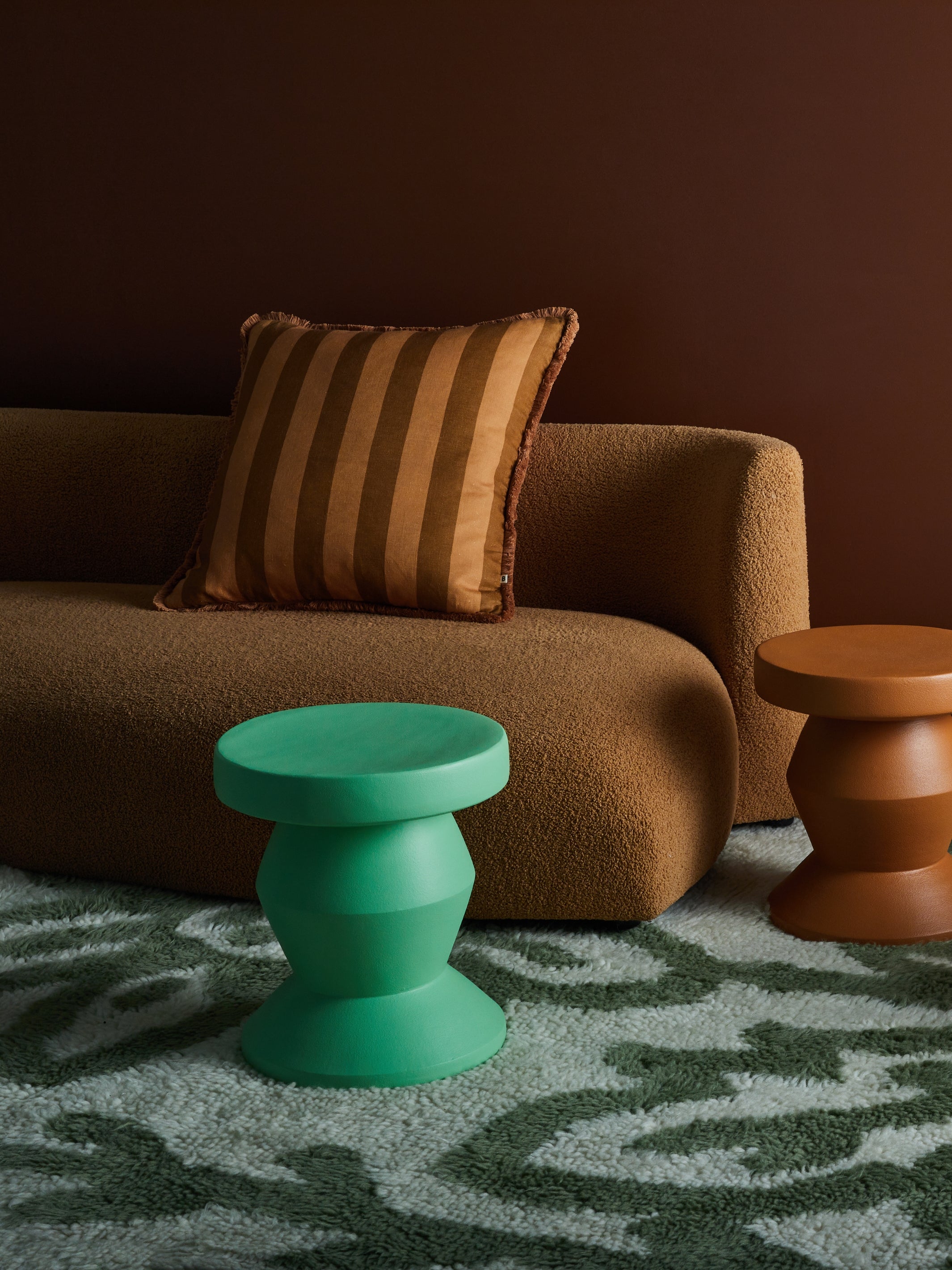 Bold Stripe Mustard Cushion - Almost Perfect