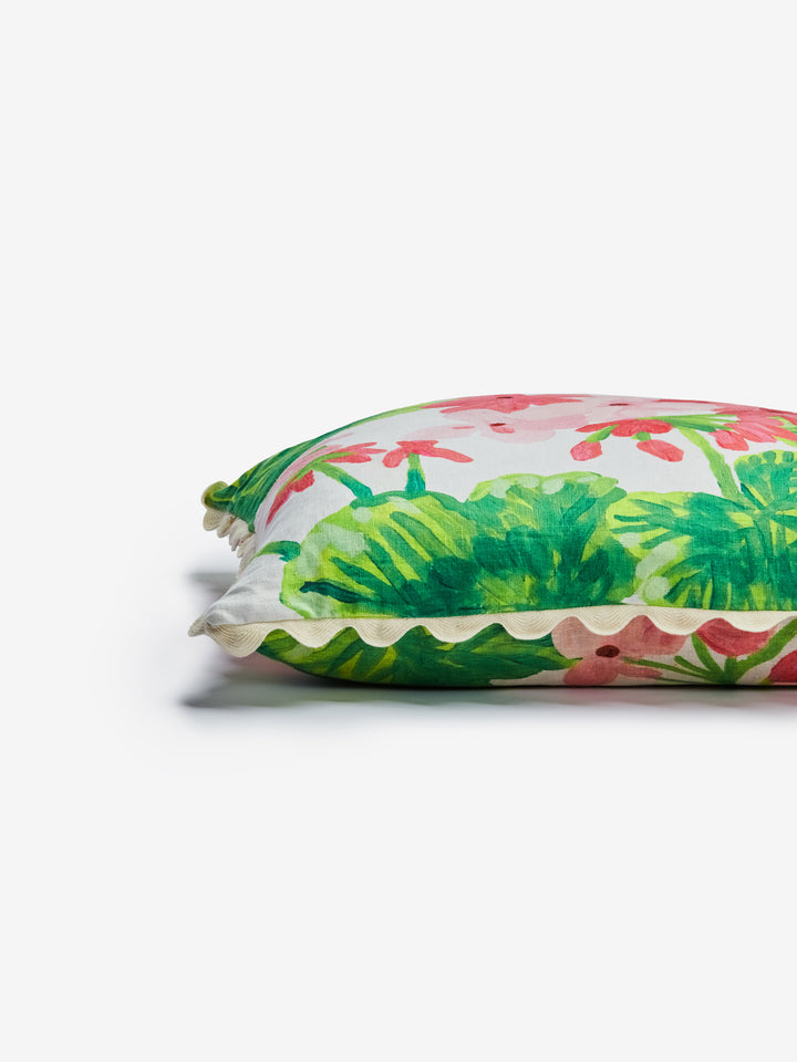 Geranium Multi Linen Cushion