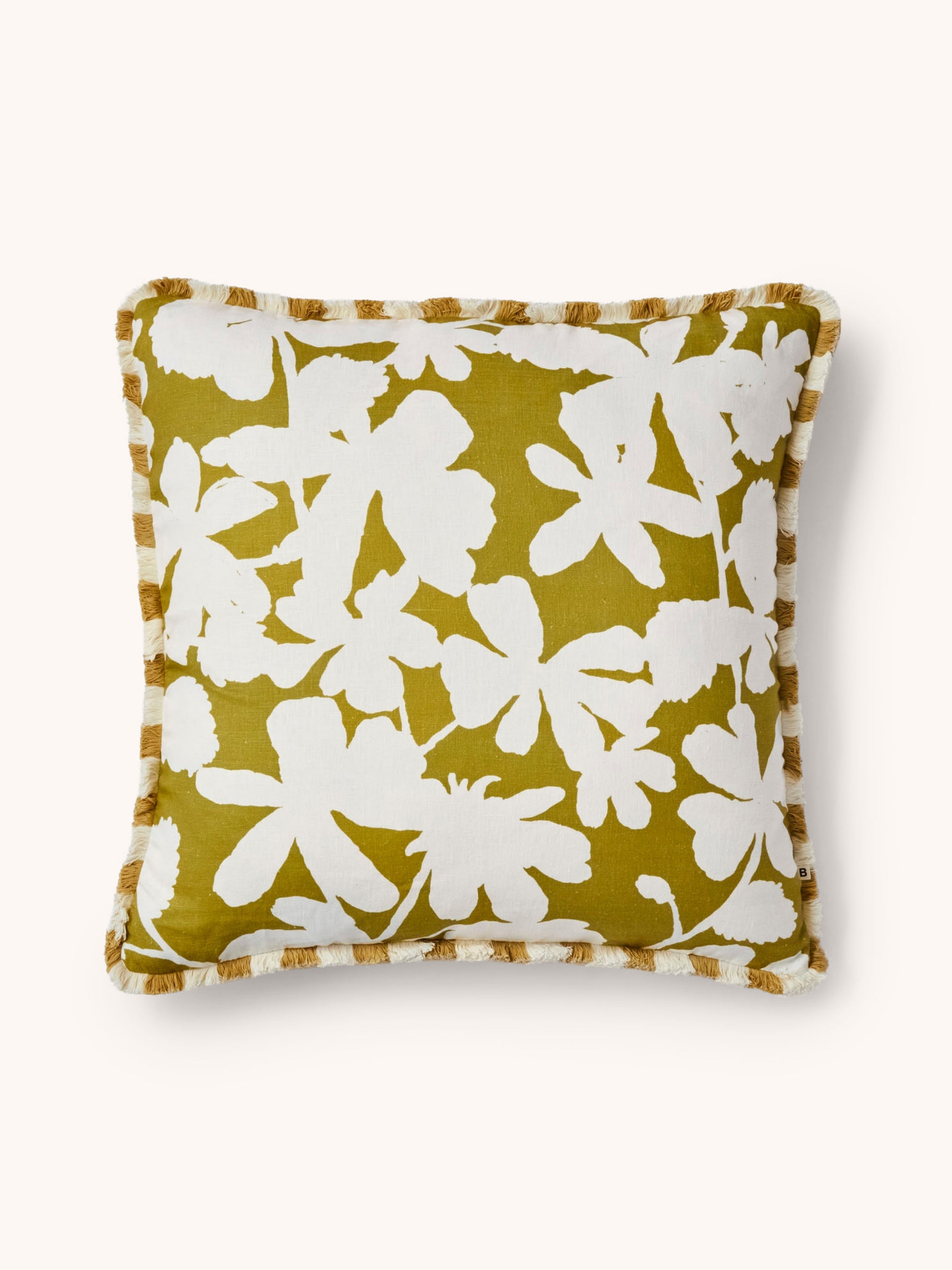 Letta Mustard Linen Cushion