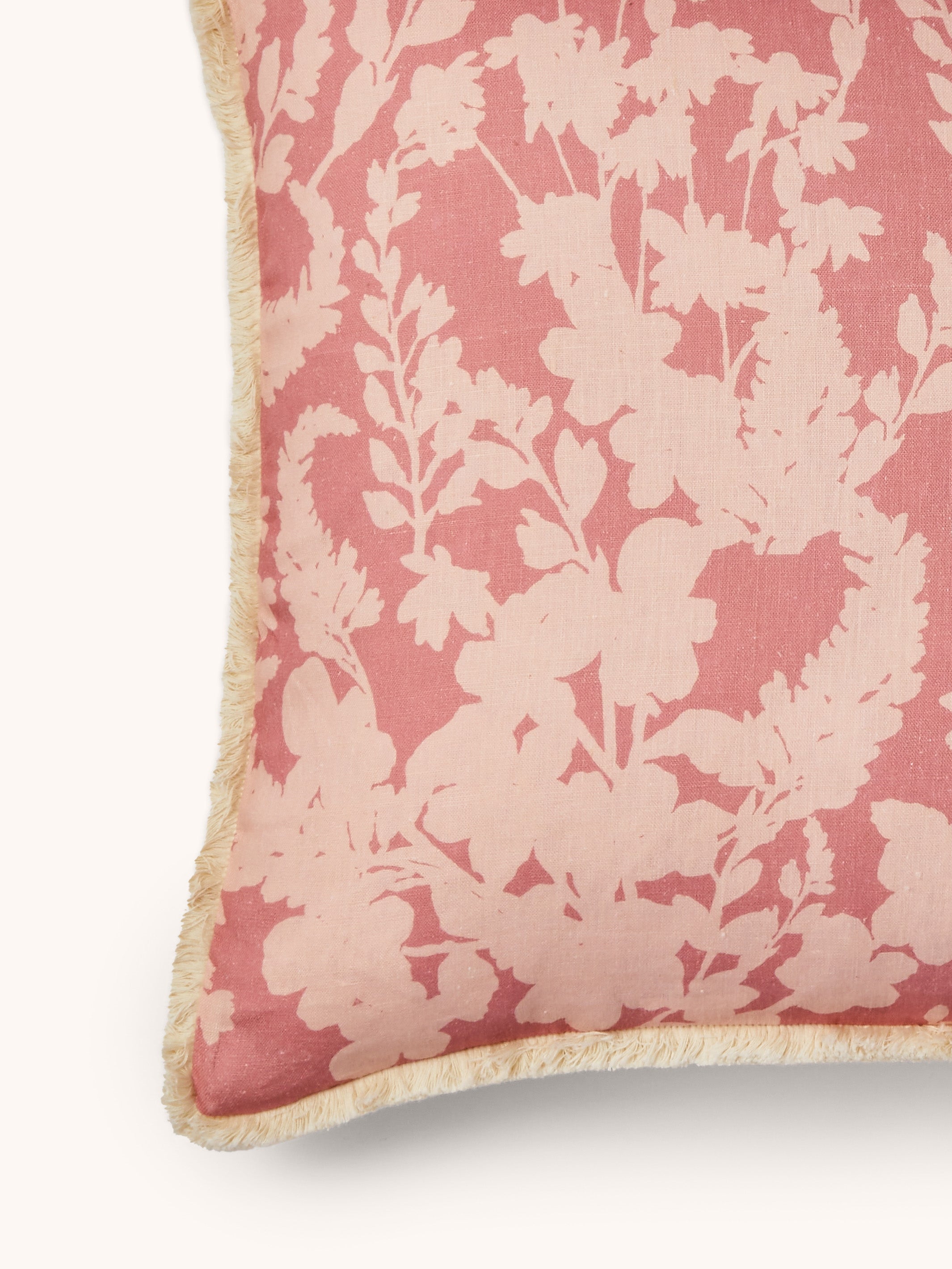 Petal Pink Linen Cushion