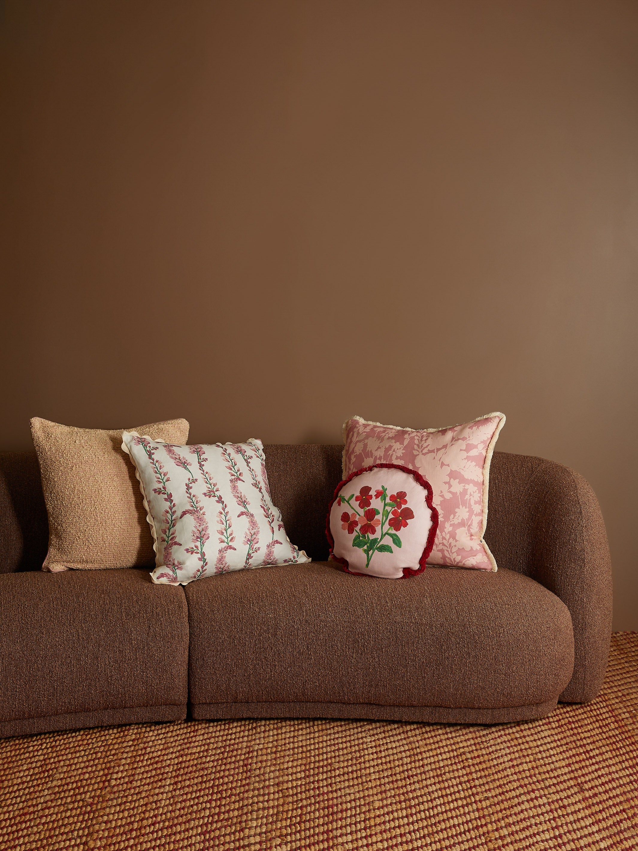 Petal Pink Linen Cushion