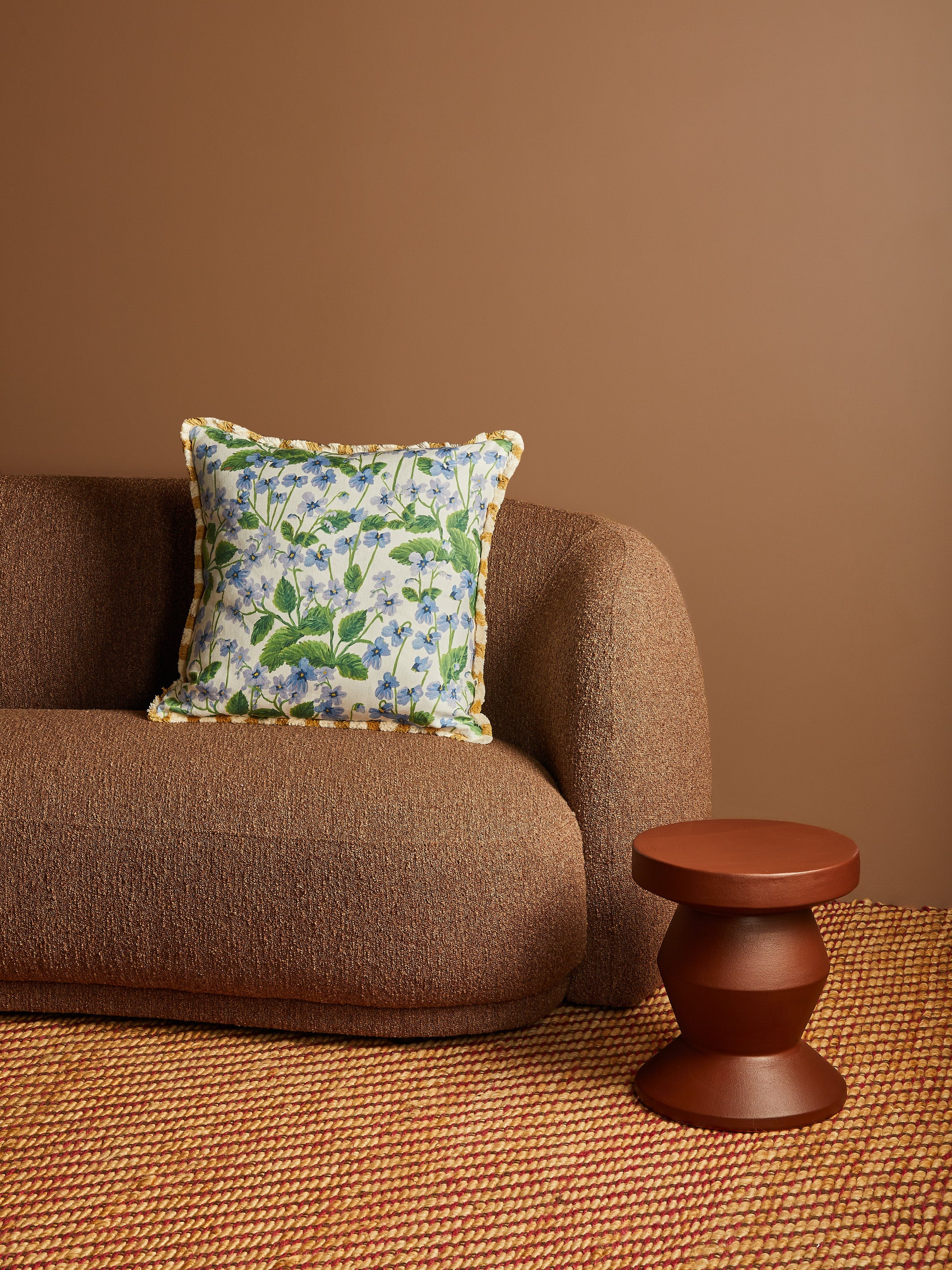 Lilas Blue Linen Cushion - Almost Perfect