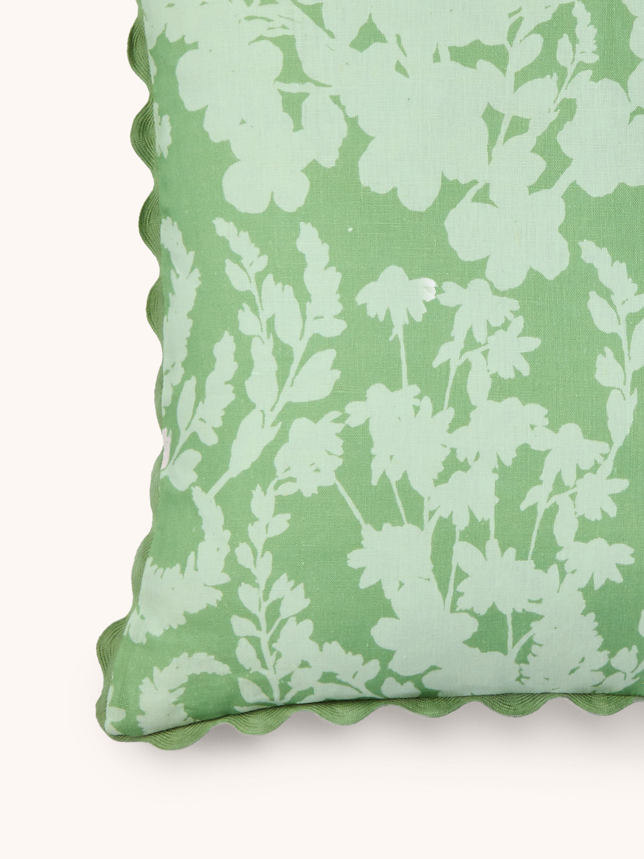 Petal Mint Linen Cushion