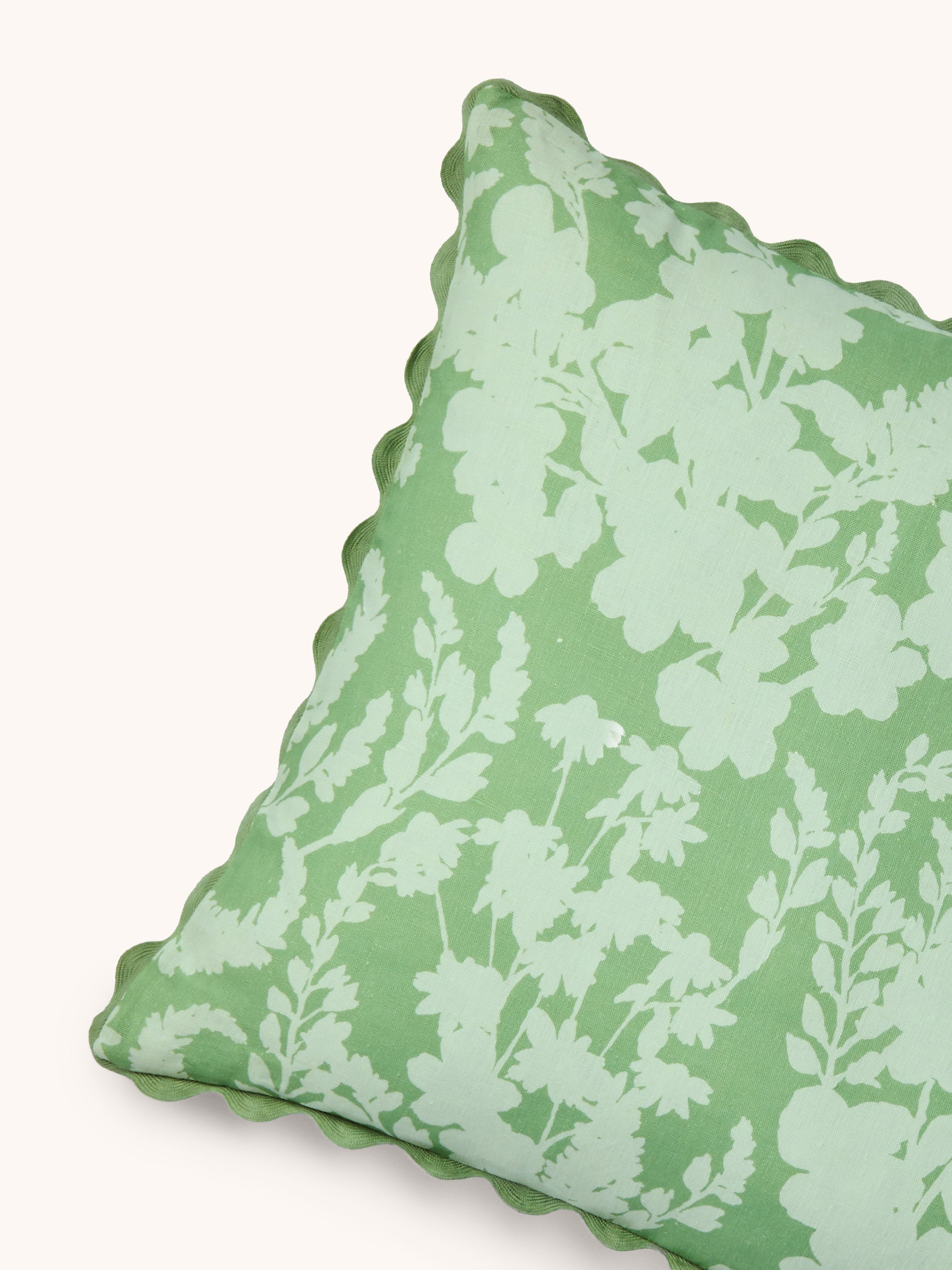 Petal Mint Linen Cushion