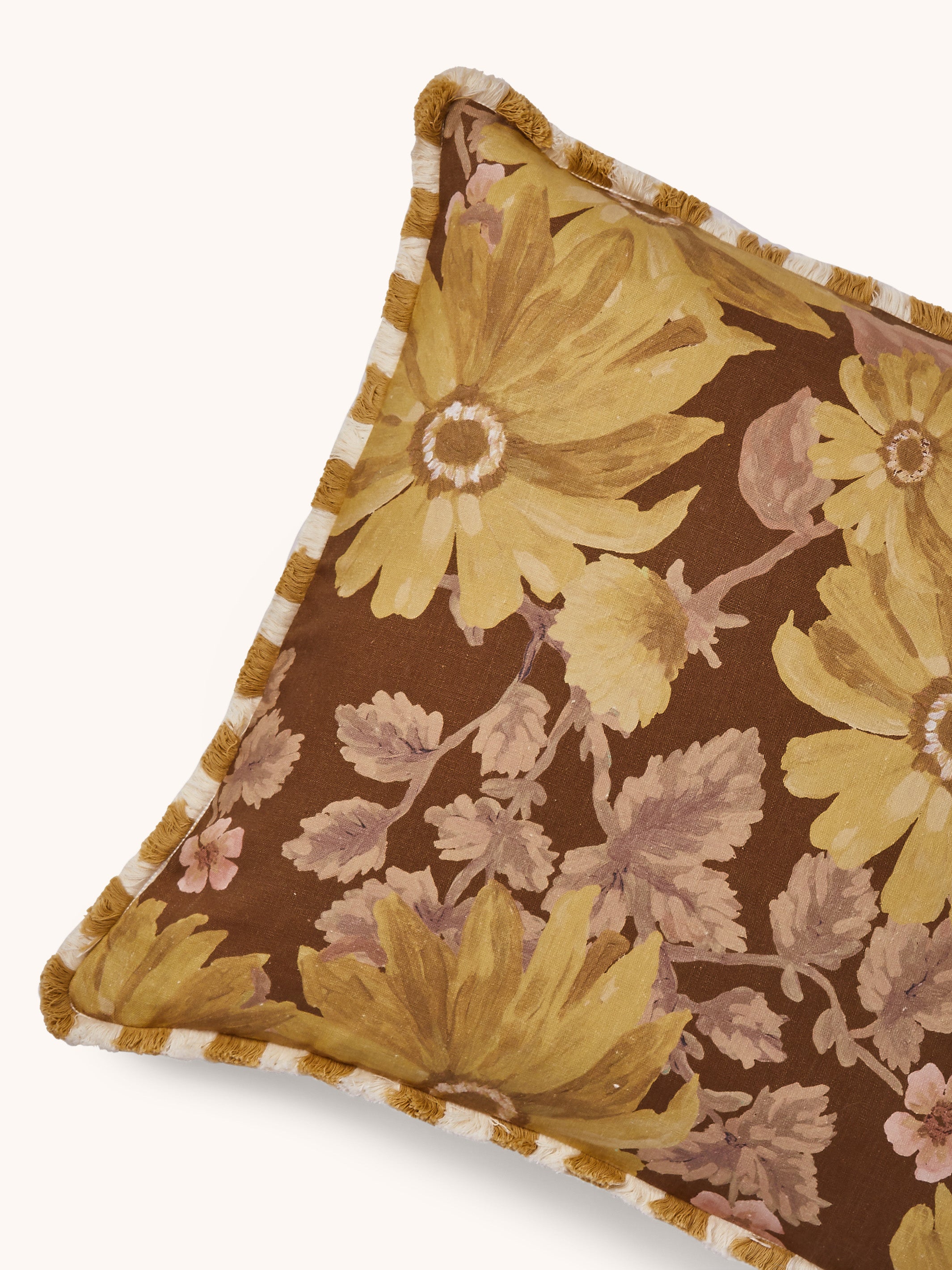 Marigold Mustard Linen Cushion - Almost Perfect