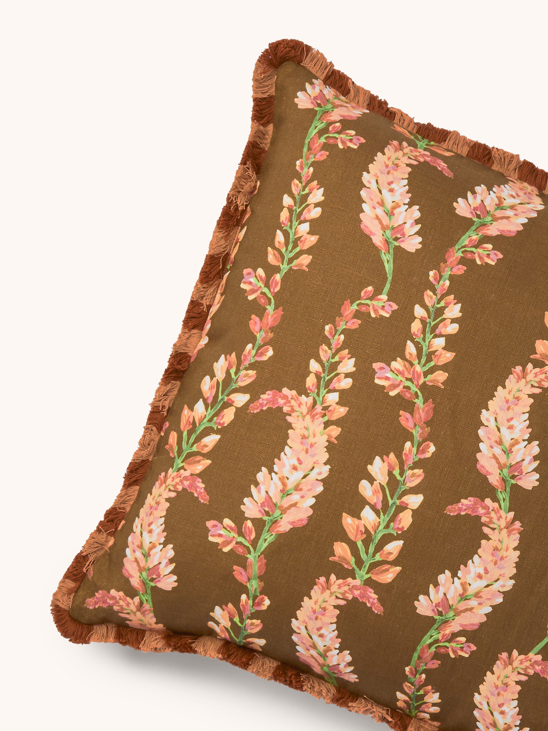 Penny Brown Linen Cushion - Almost Perfect