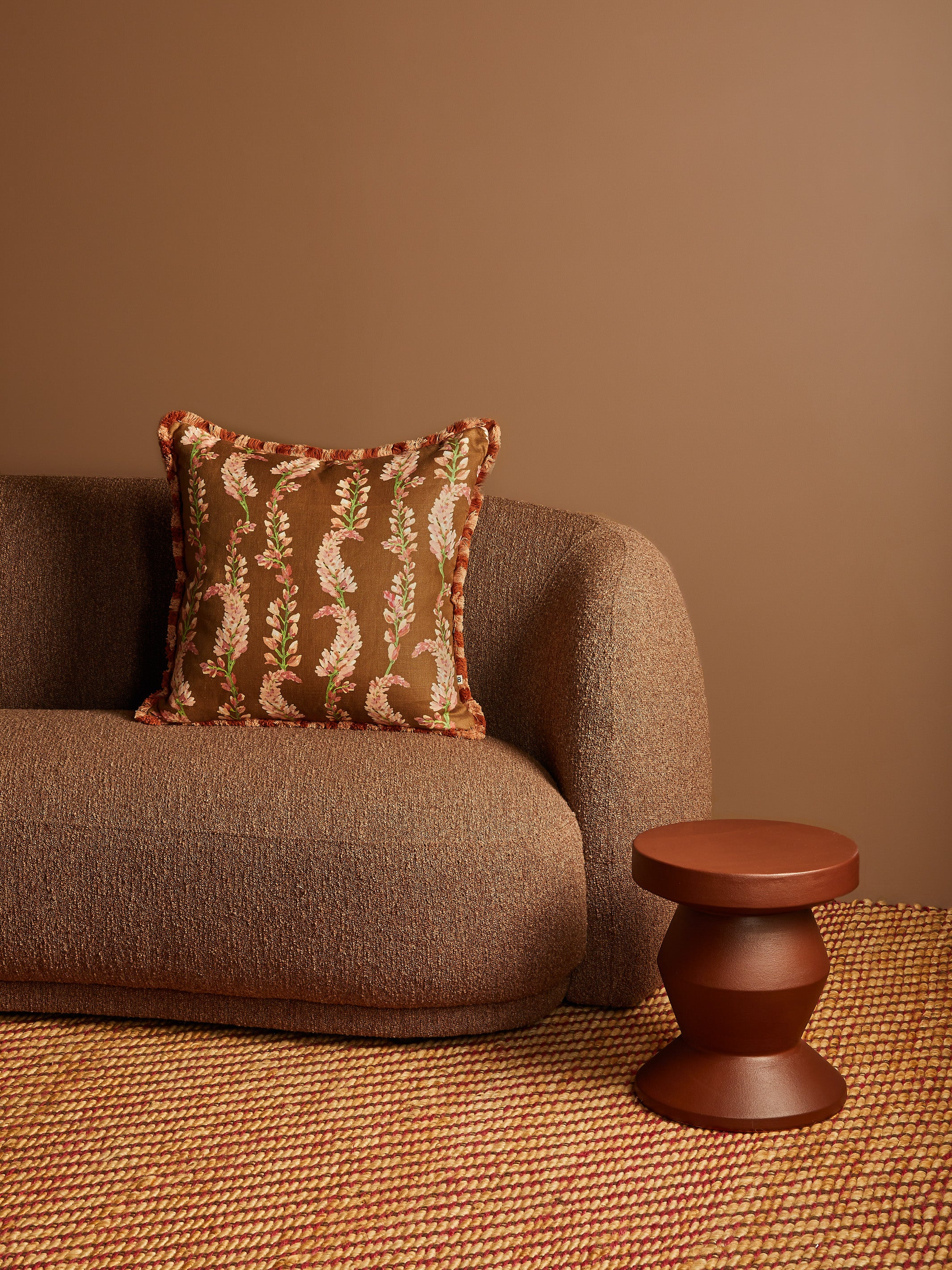 Penny Brown Linen Cushion - Almost Perfect