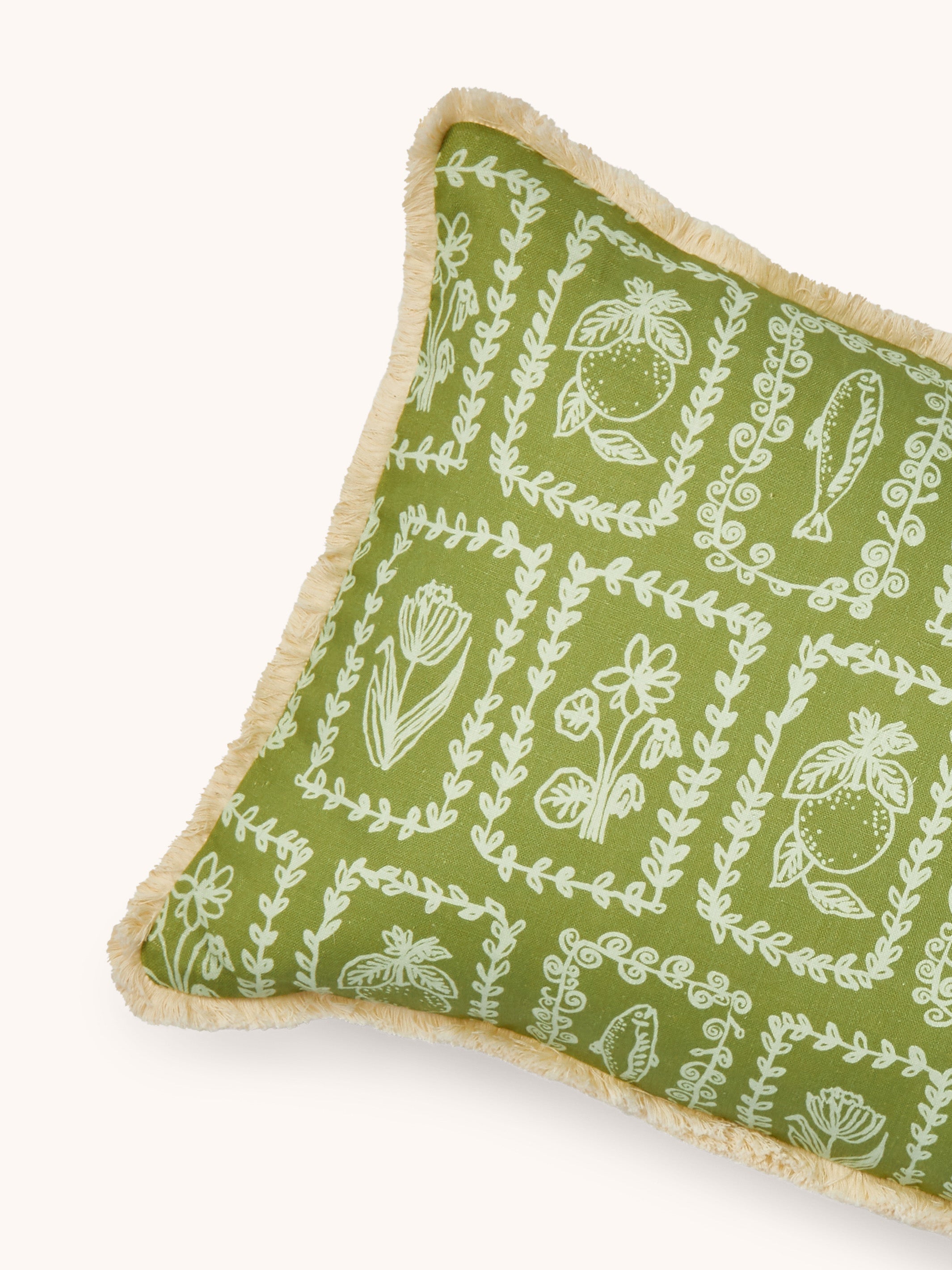 Petra Sage Linen Cushion