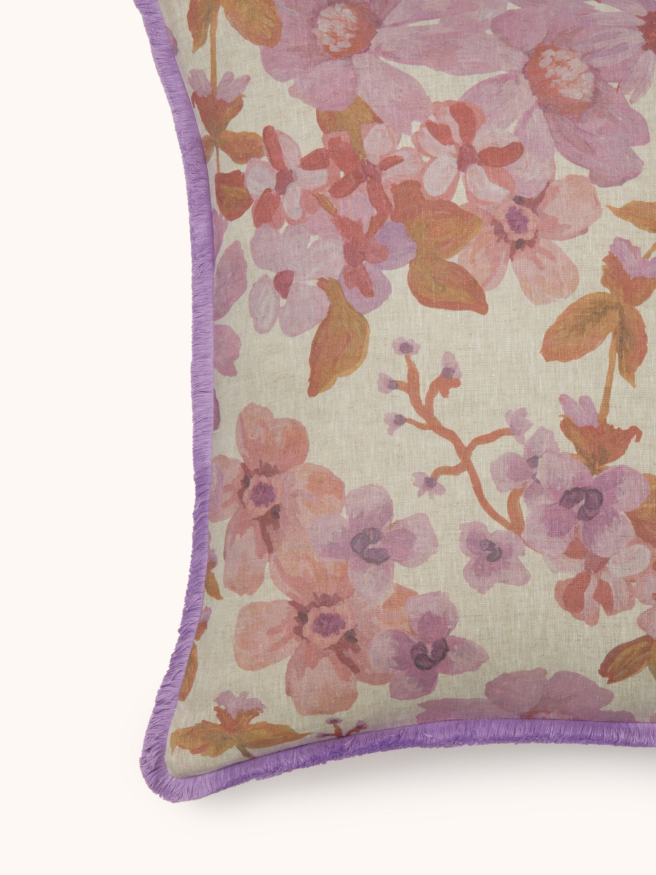 Prairie Lilac Linen Cushion