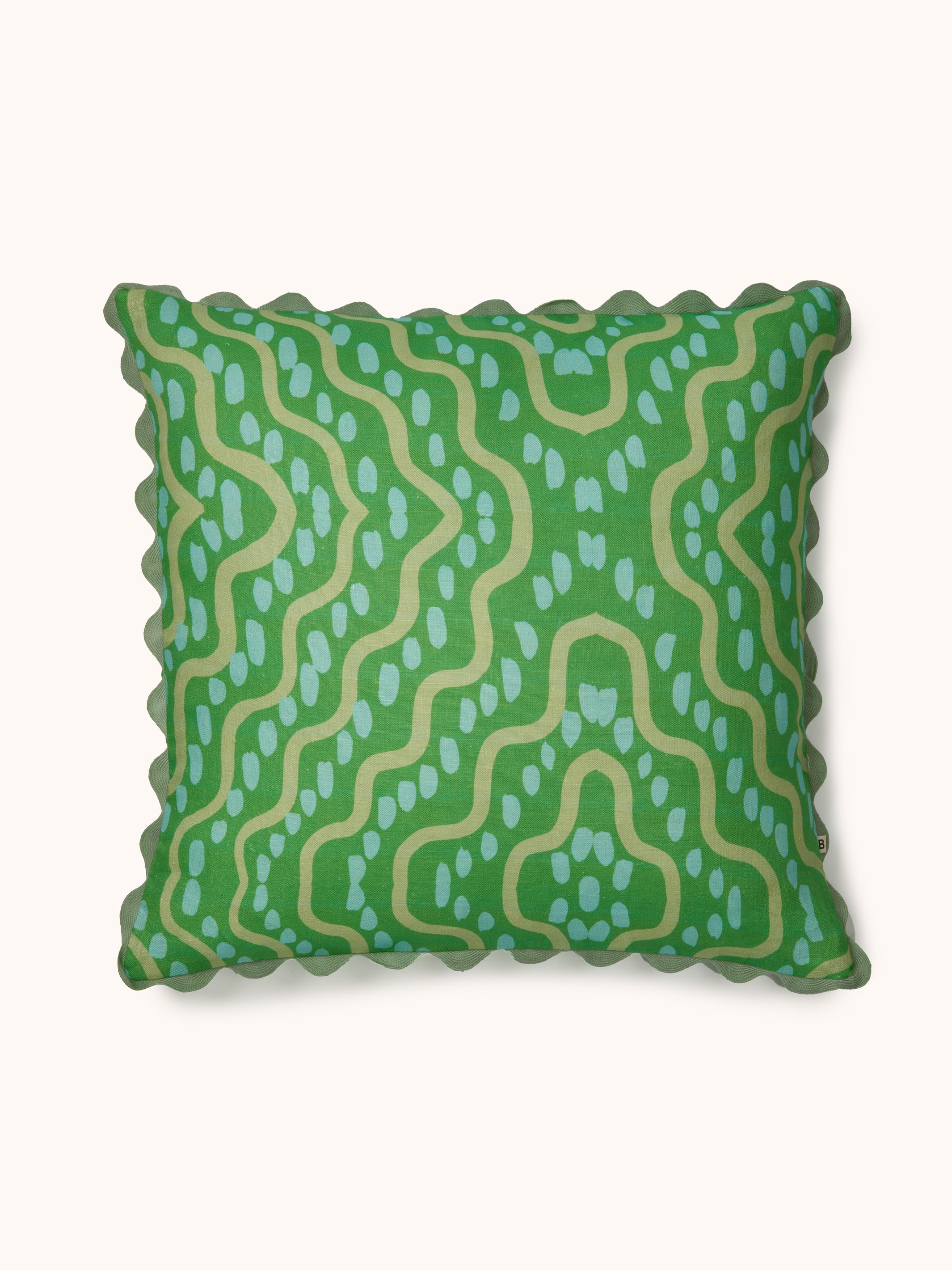 Rushes Apple Linen Cushion