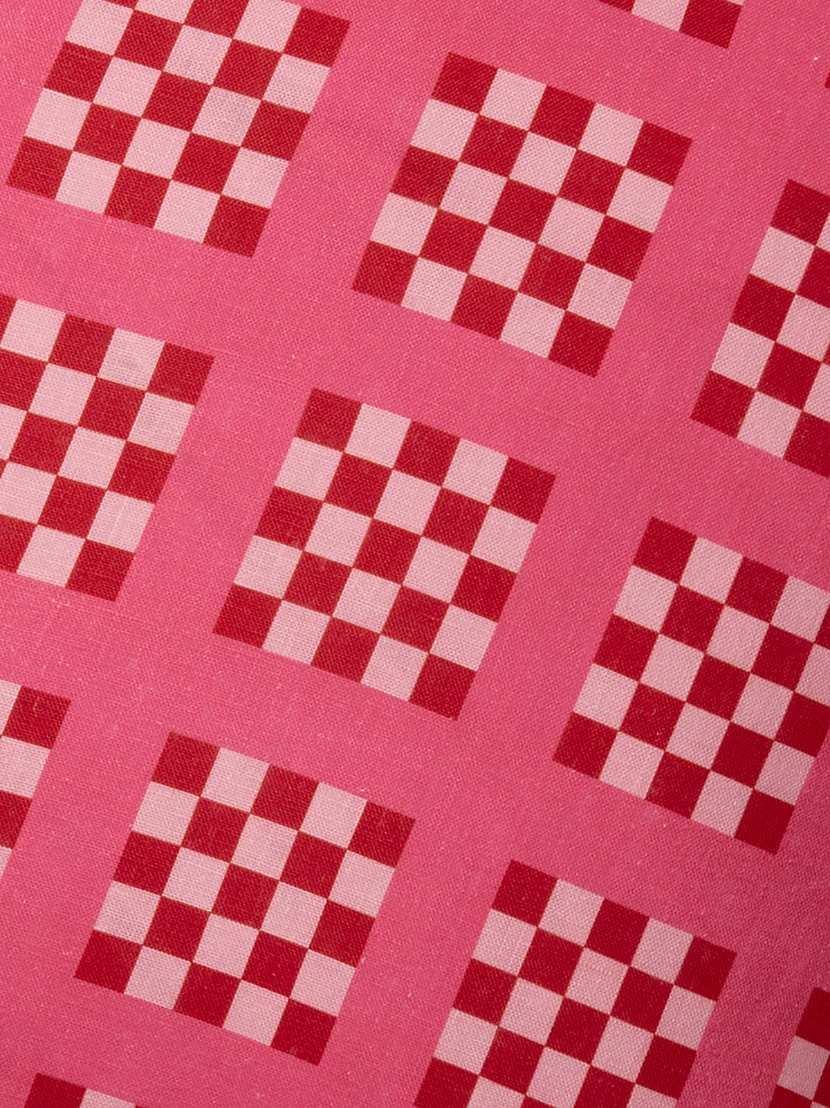 Lattice Pink Linen Cushion