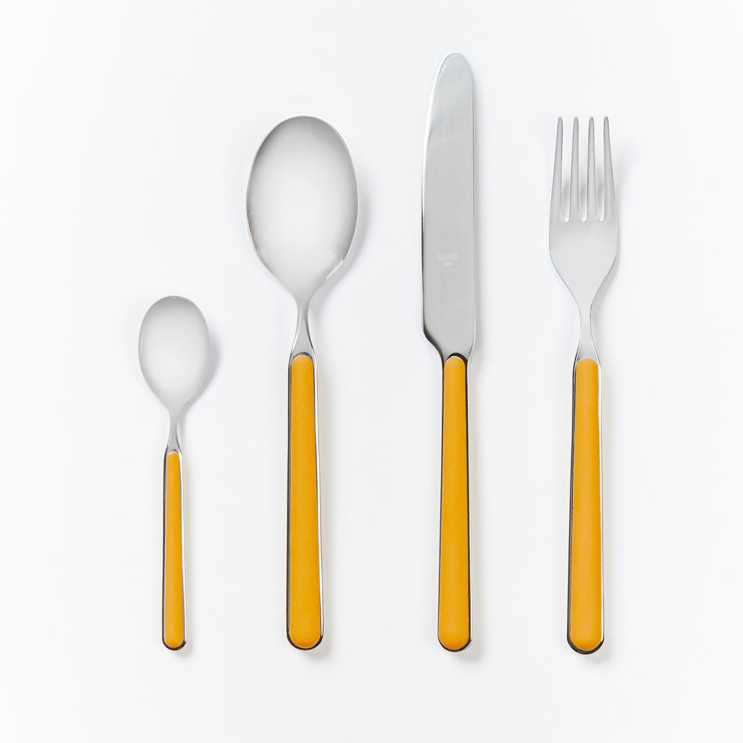 Fantasia Cutlery Set: Ochre