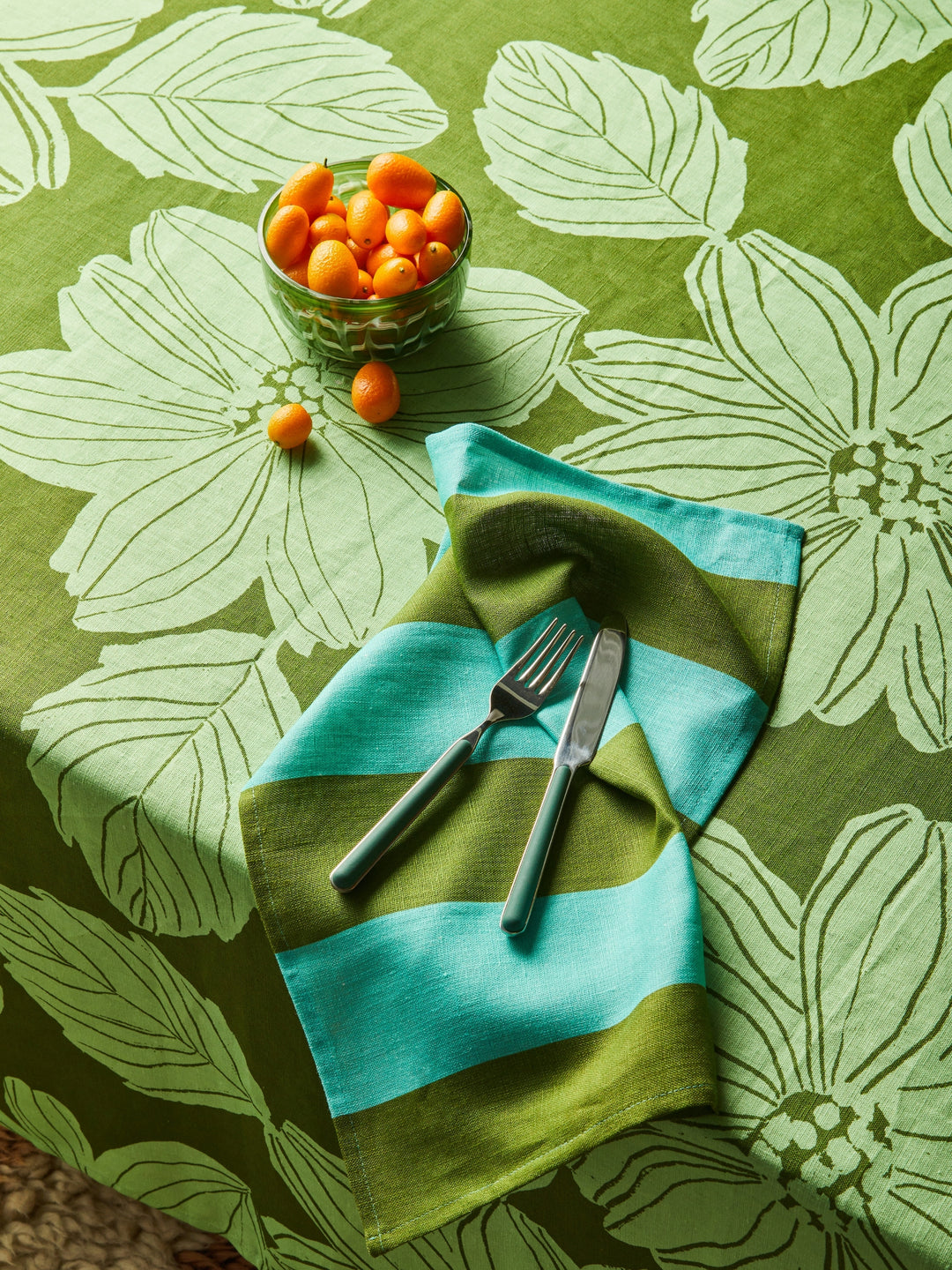 Fantasia Cutlery Set: Forest Green