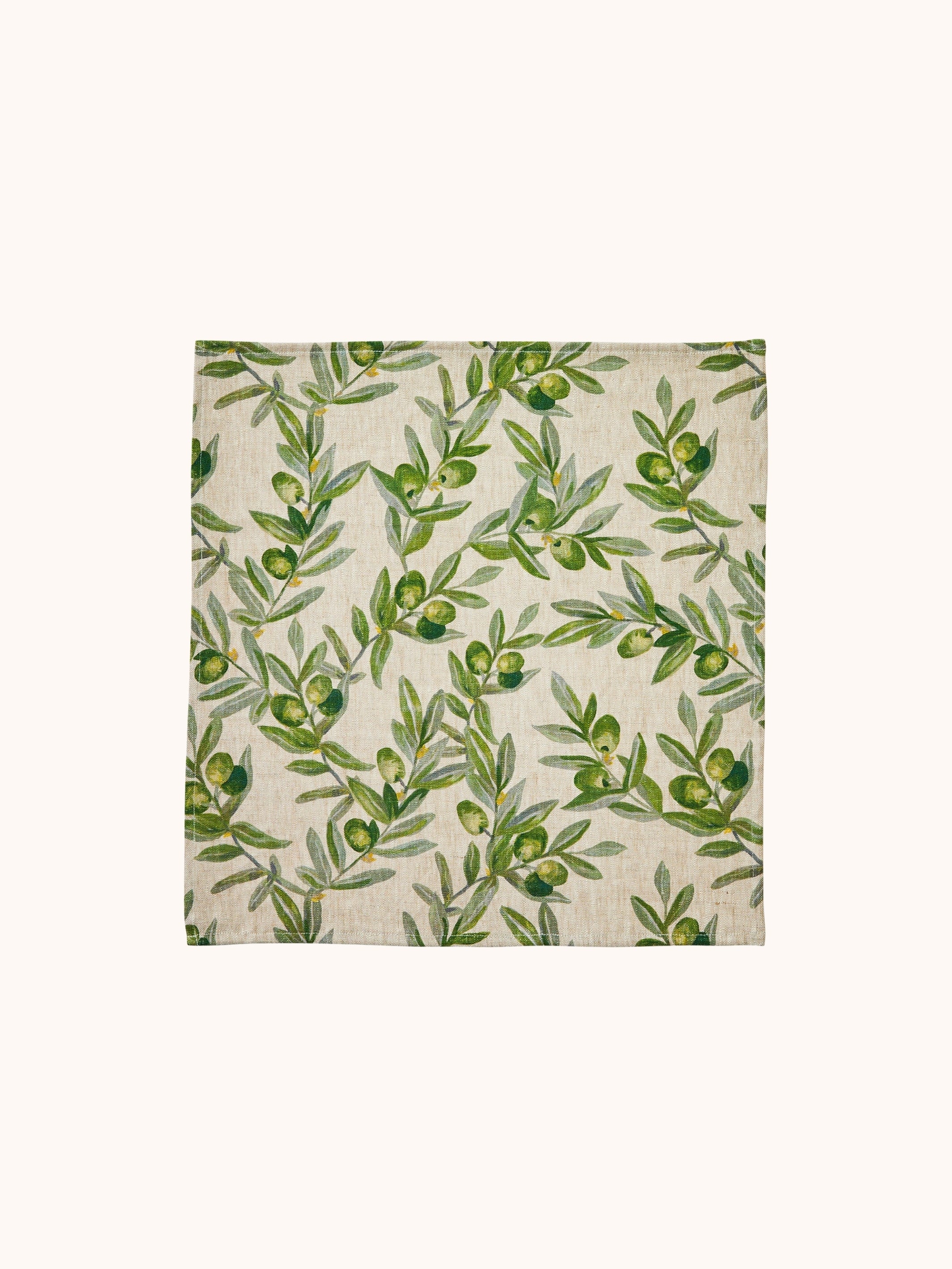 Olive Green Linen Napkins