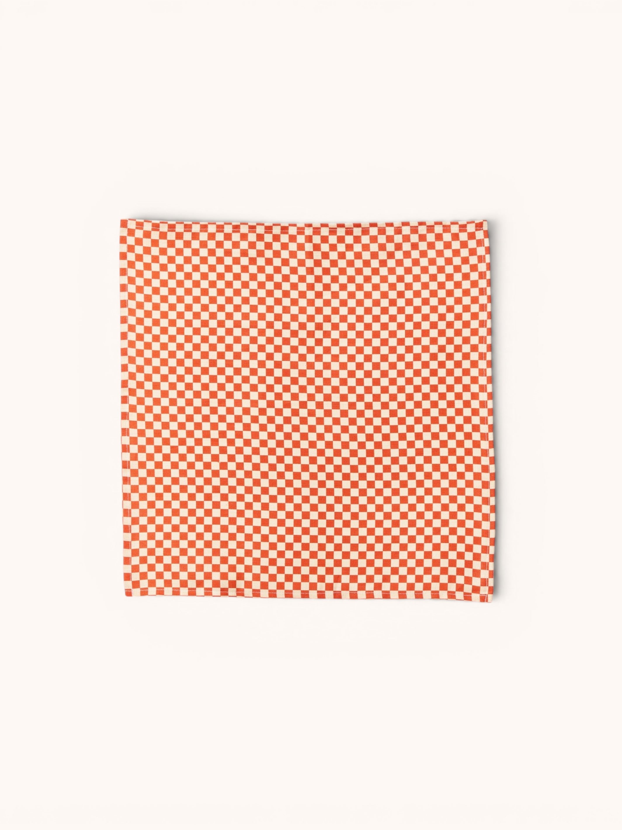 Tiny Checkers Red Napkins - Almost Perfect