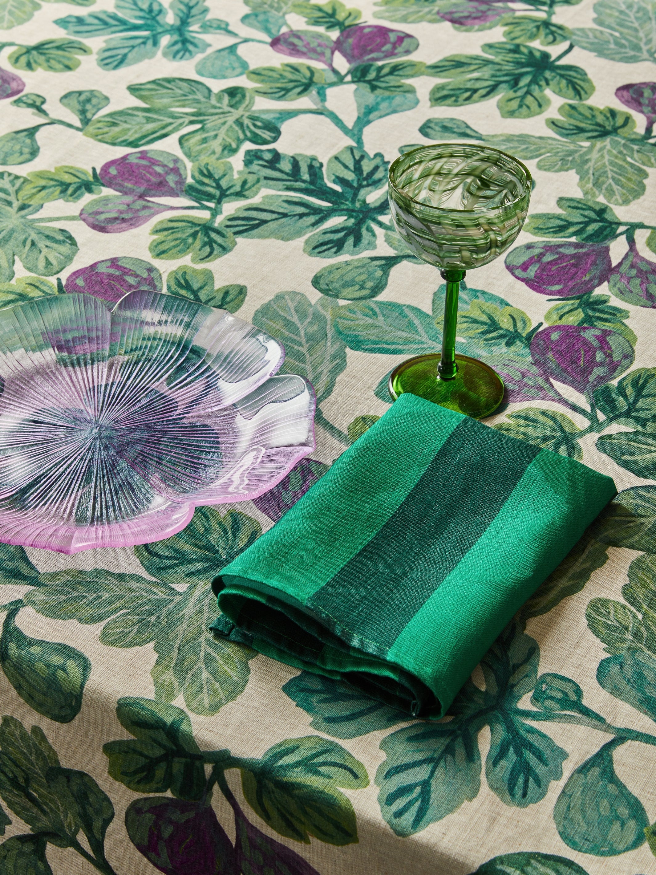 Stripe Emerald Napkins - Almost Perfect