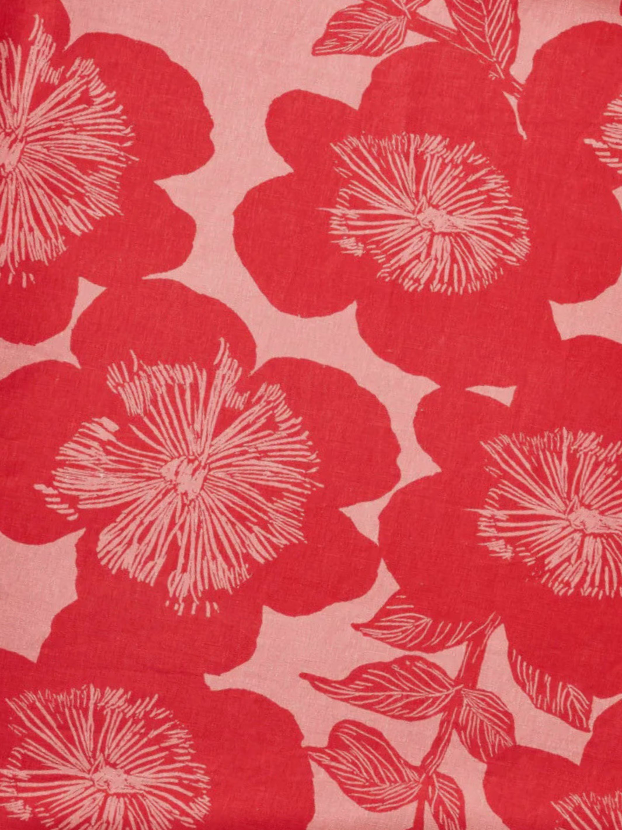 Jardin Pink Linen Napkins