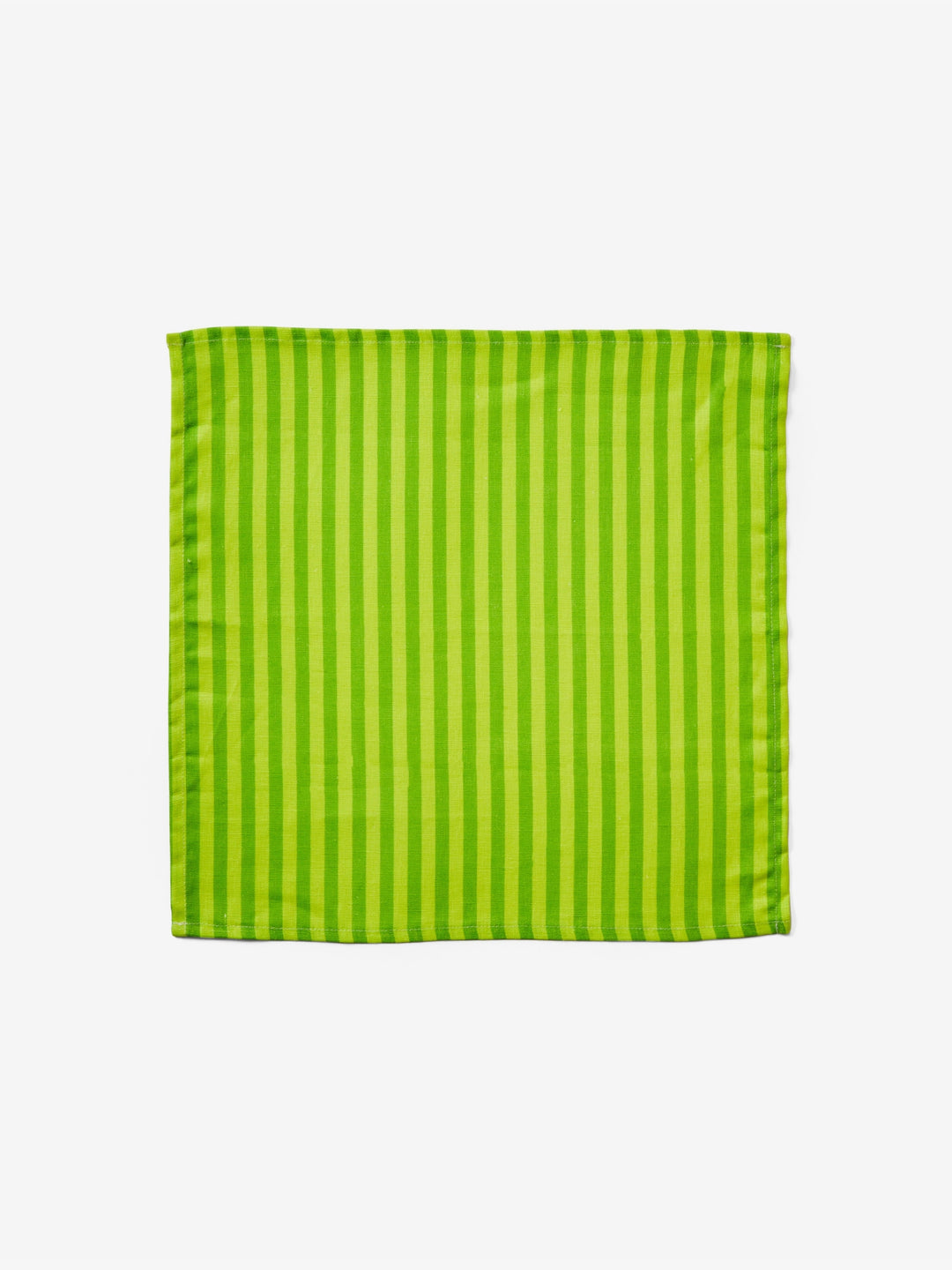 Pinstripe Lime Linen Napkins