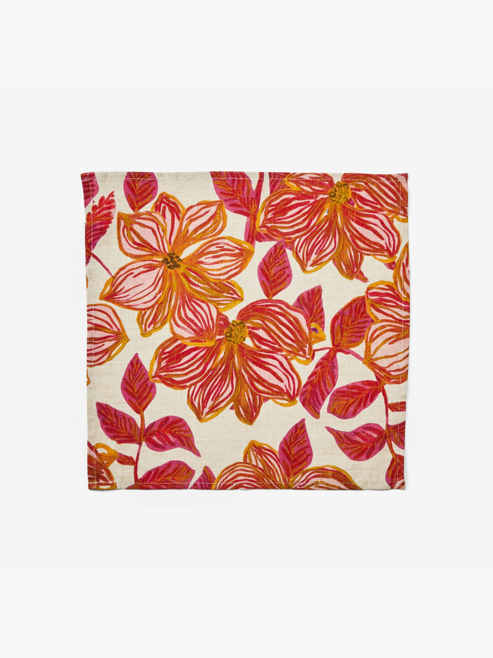Azalea Pink Linen Napkins