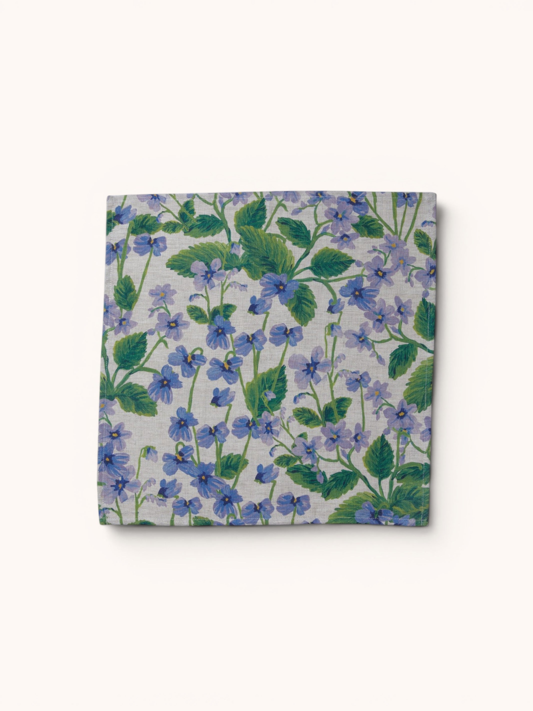 Lilas Blue Linen Napkins