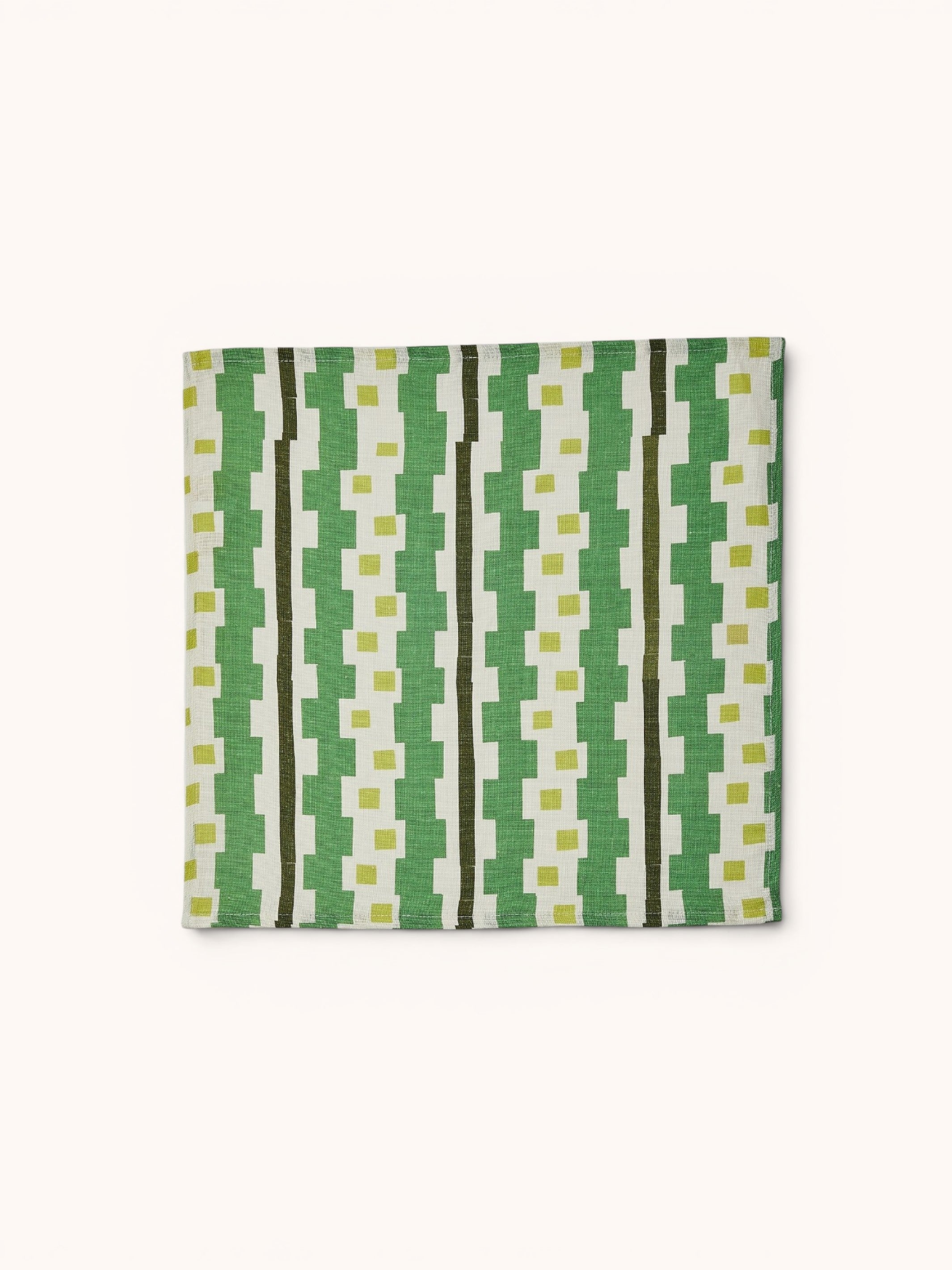 Bauhaus Green Linen Napkins